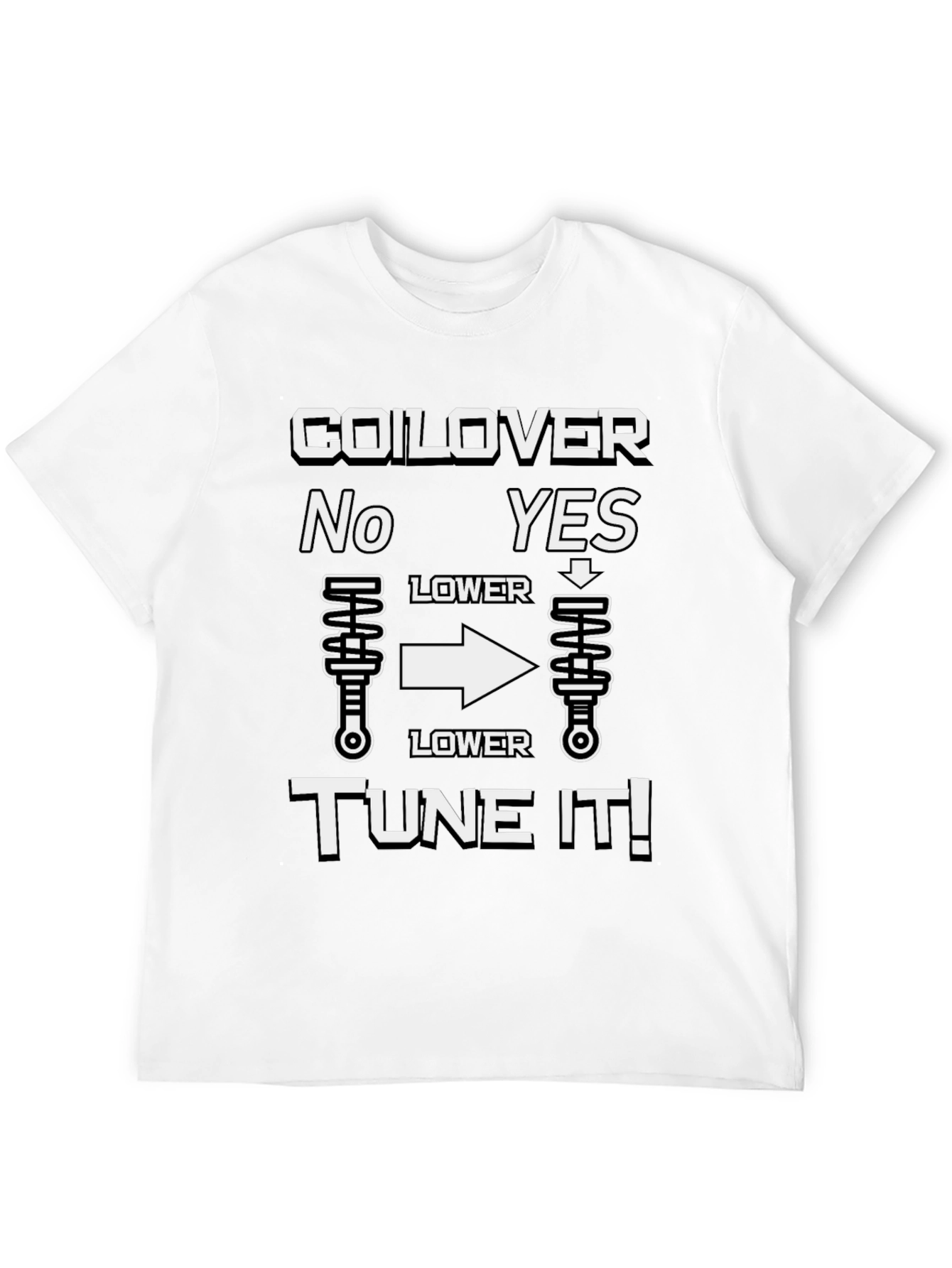 Coilover Tune It T-Shirt - Automotive Enthusiast Apparel