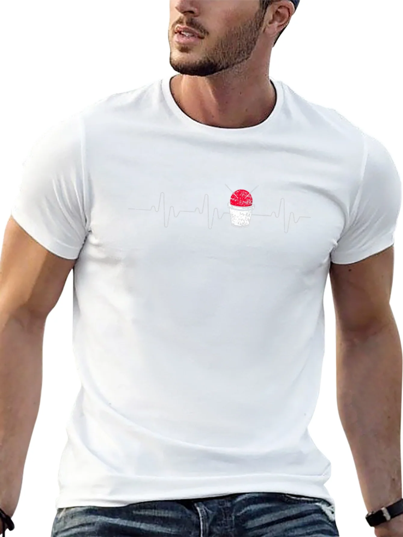 Knitting Heartbeat T-Shirt - Yarn Lover Tee
