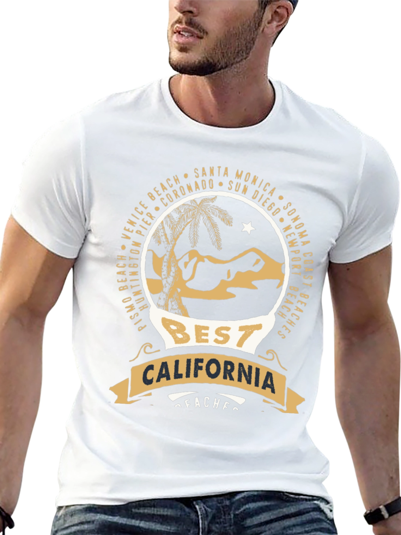 California Beaches Graphic T-Shirt - Beach Lover Tee