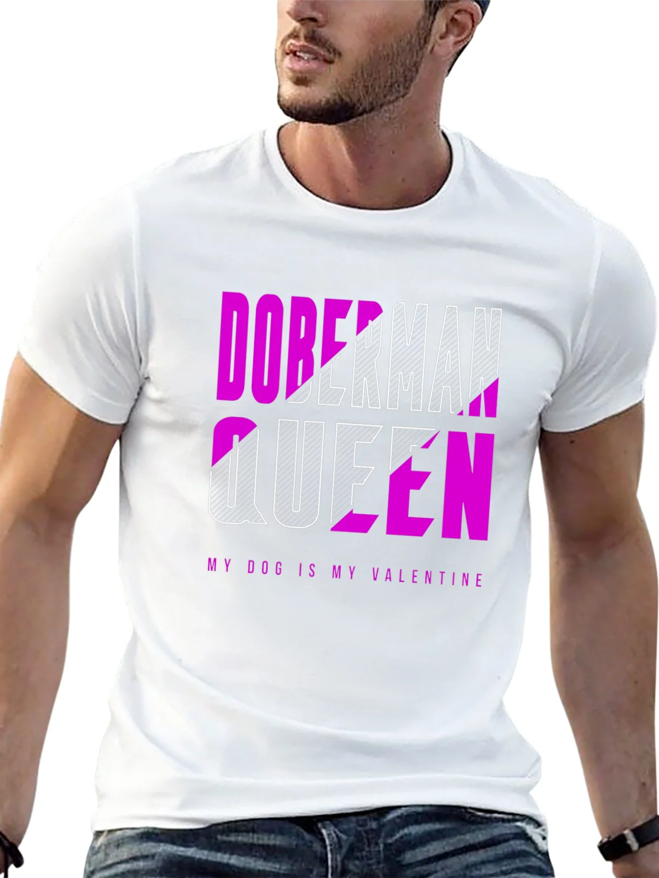 Doberman Queen Valentines Day T-Shirt