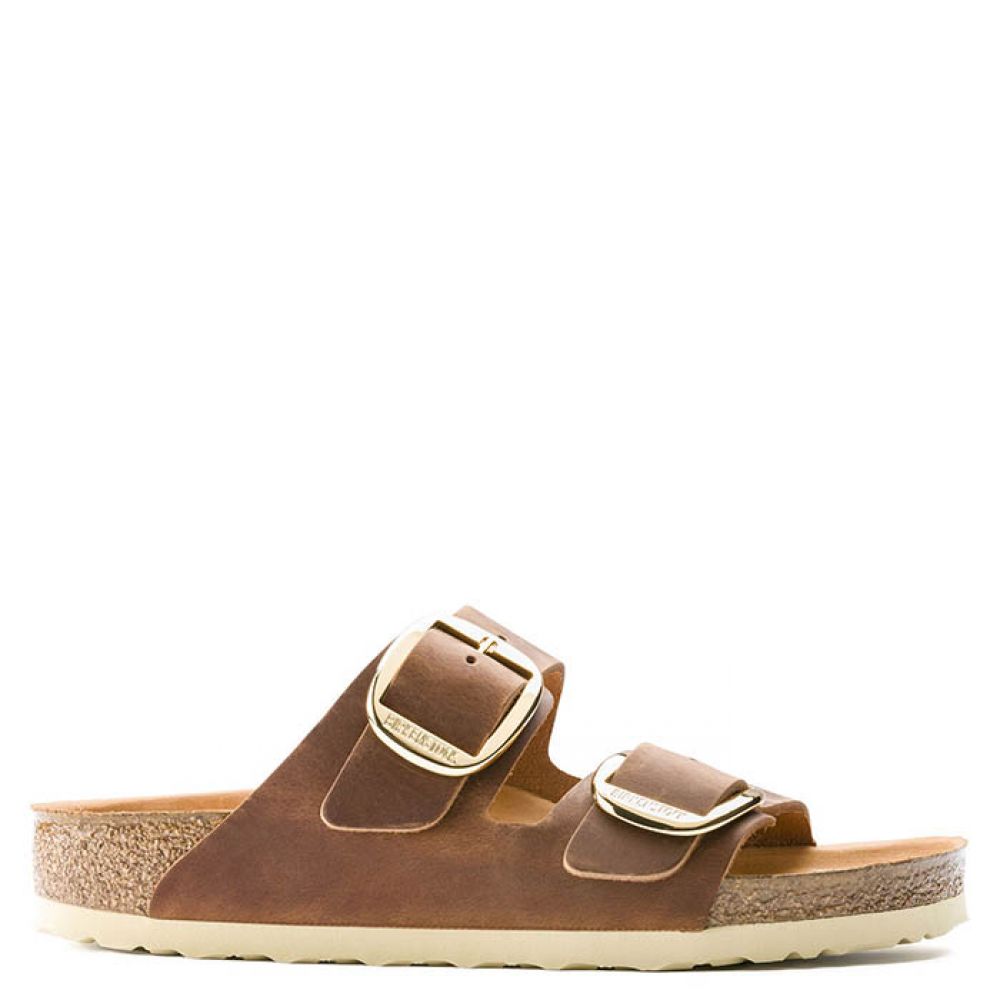 Birkenstock Women's Arizona Big Buckle Oiled Leather in Cognac