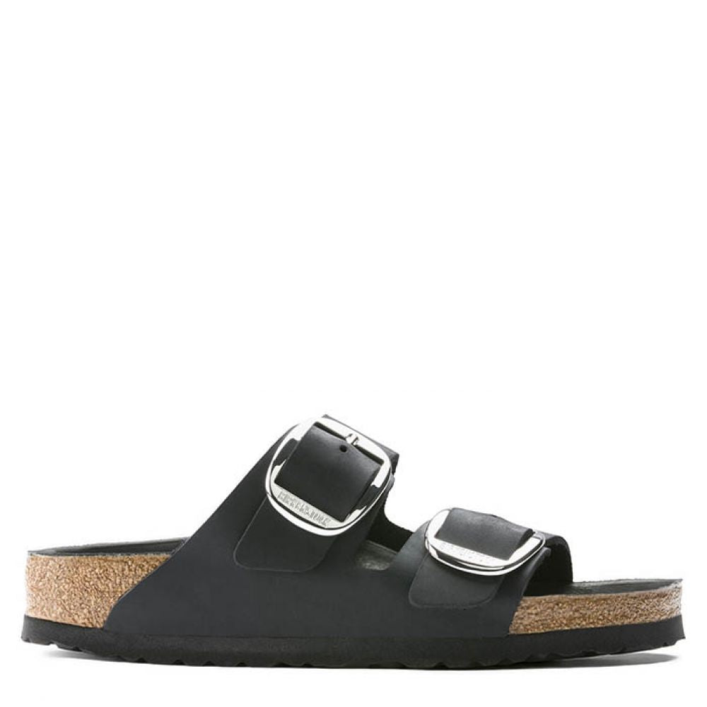 Birkenstock Women's Arizona Big Buckle Oiled Leather in Black
