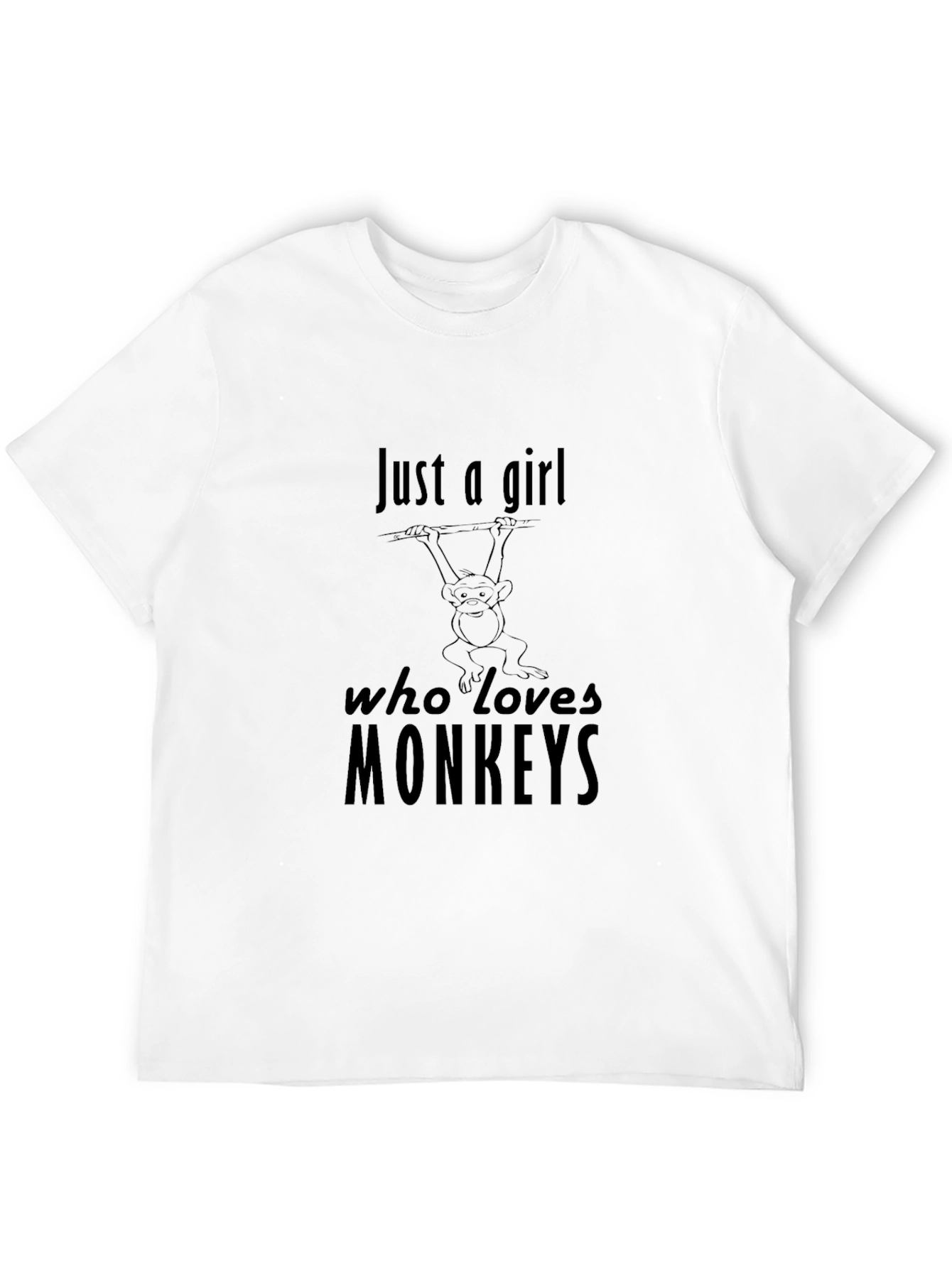 Just a Girl Who Loves Monkeys T-Shirt