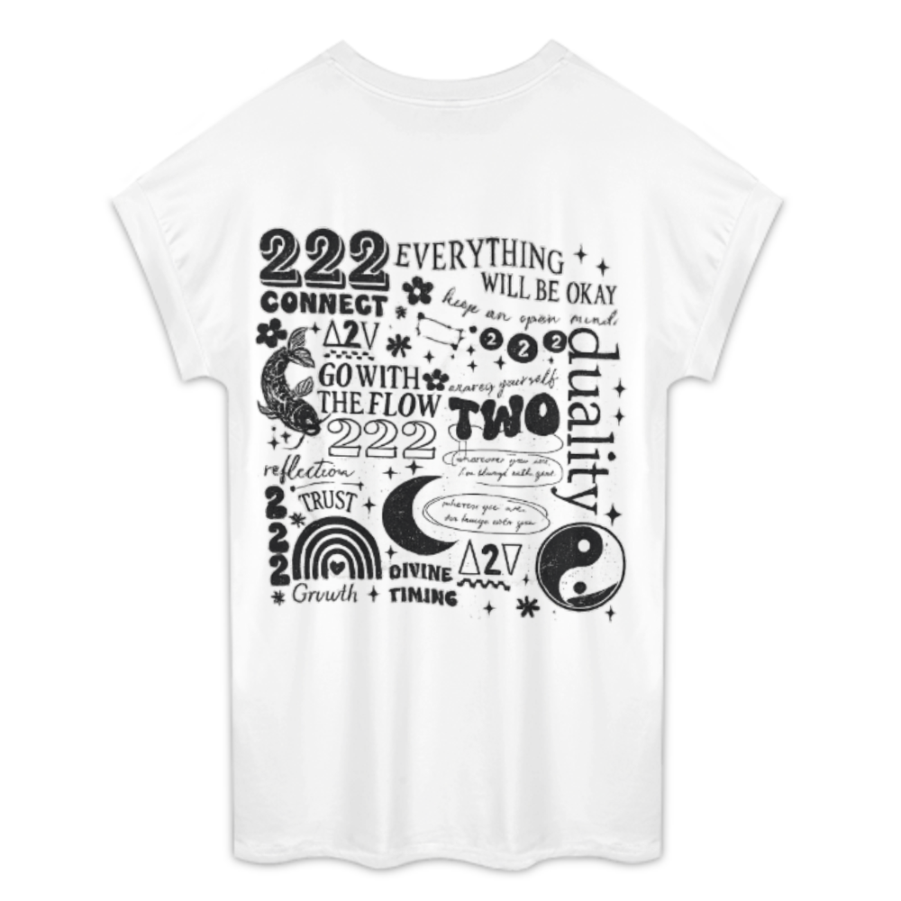 222 Angel Number Spiritual Graphic Tee – Manifestation & Positive Energy Shirt(z185)