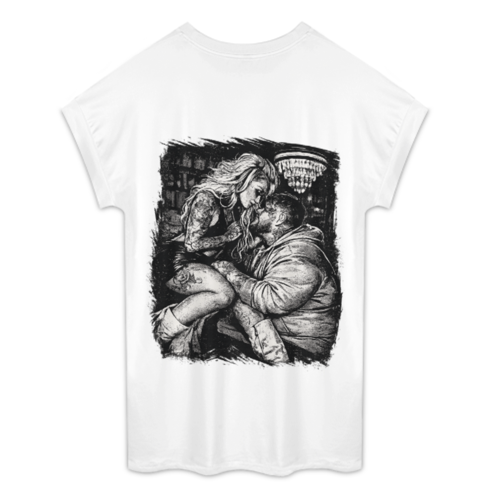 Edgy Couple Graphic Tee – Romantic Tattoo Streetwear Aesthetic Shirt(z186)