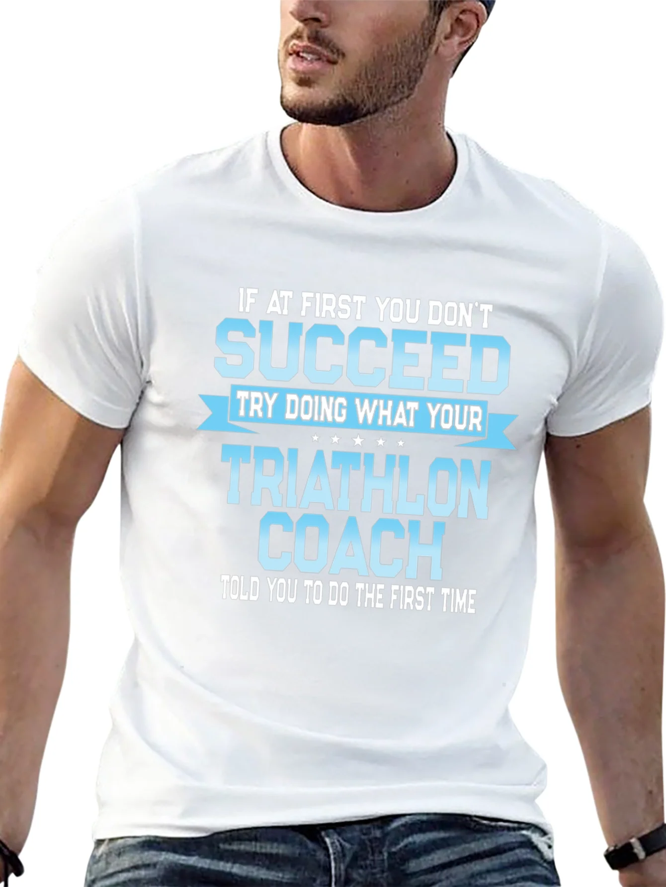 Triathlon Coach Funny T-Shirt