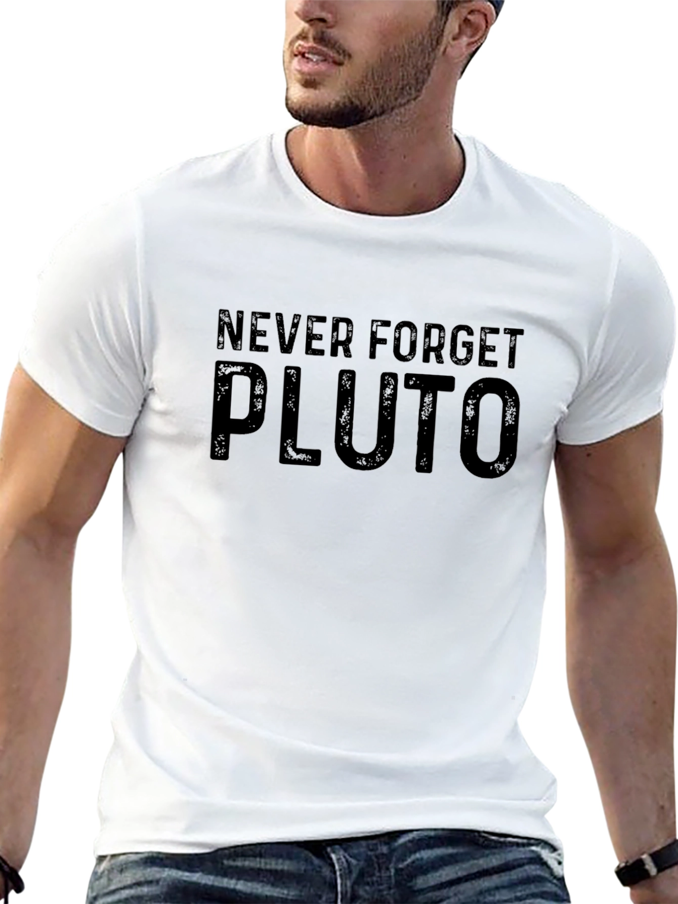 Never Forget Pluto Black T-Shirt