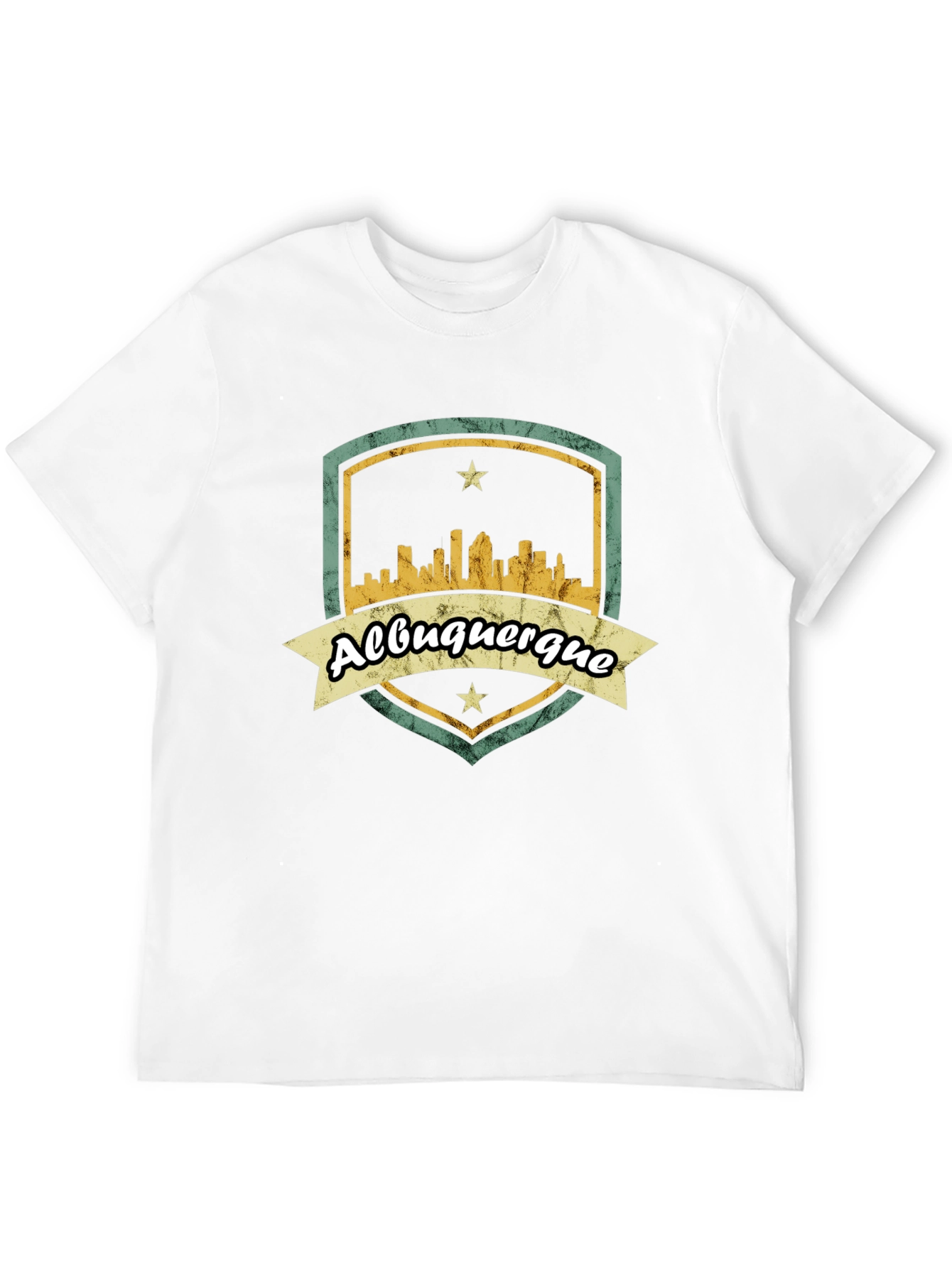 Albuquerque Graphic Tee - Retro City Skyline T-Shirt