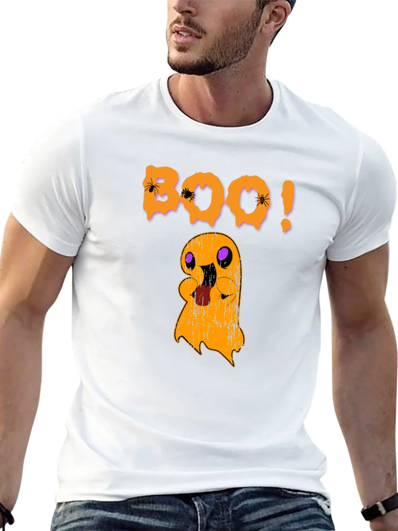 Boo! Halloween Ghost Graphic Tee