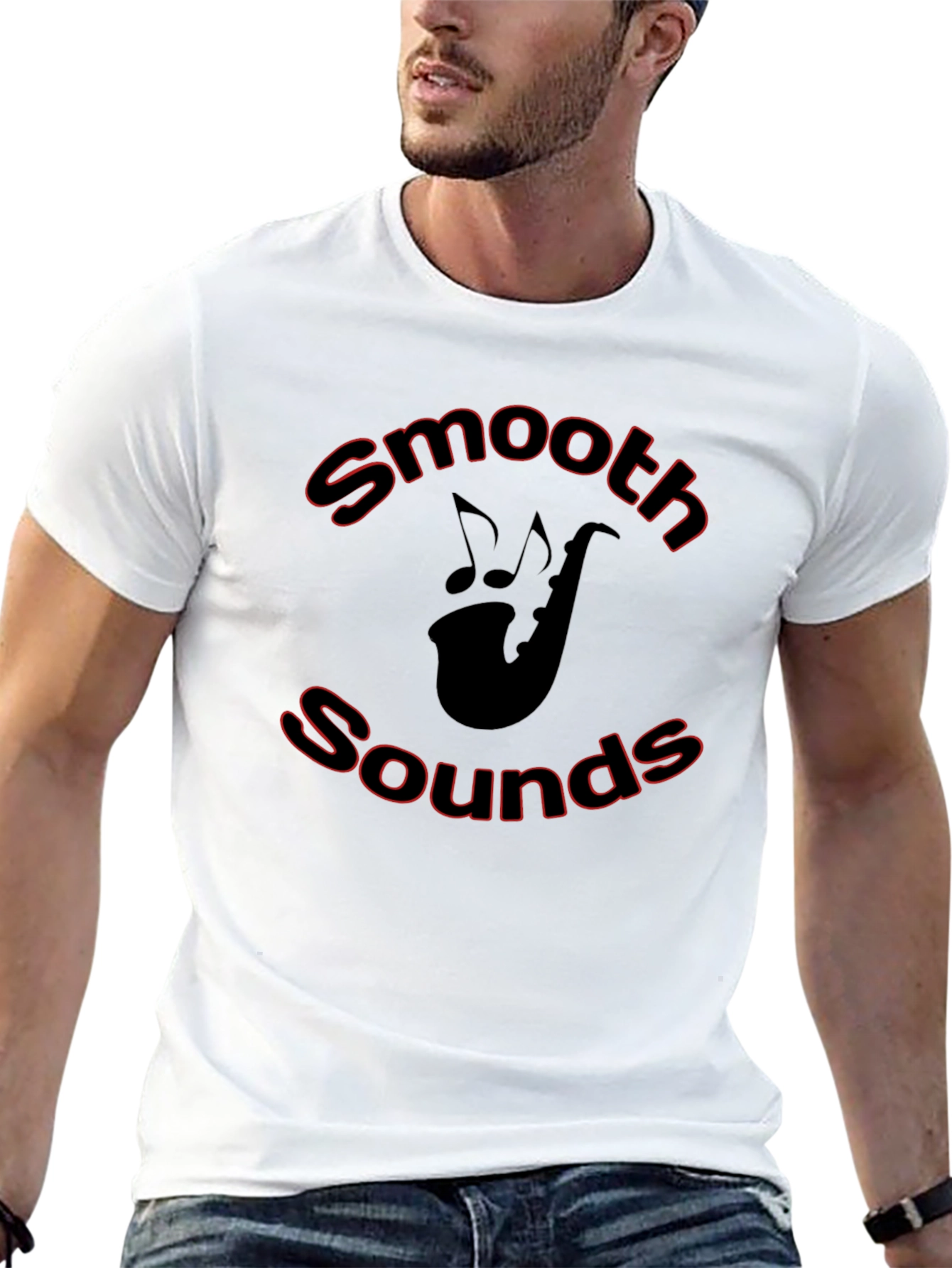 Smooth Sounds Saxophone Graphic T-Shirt
