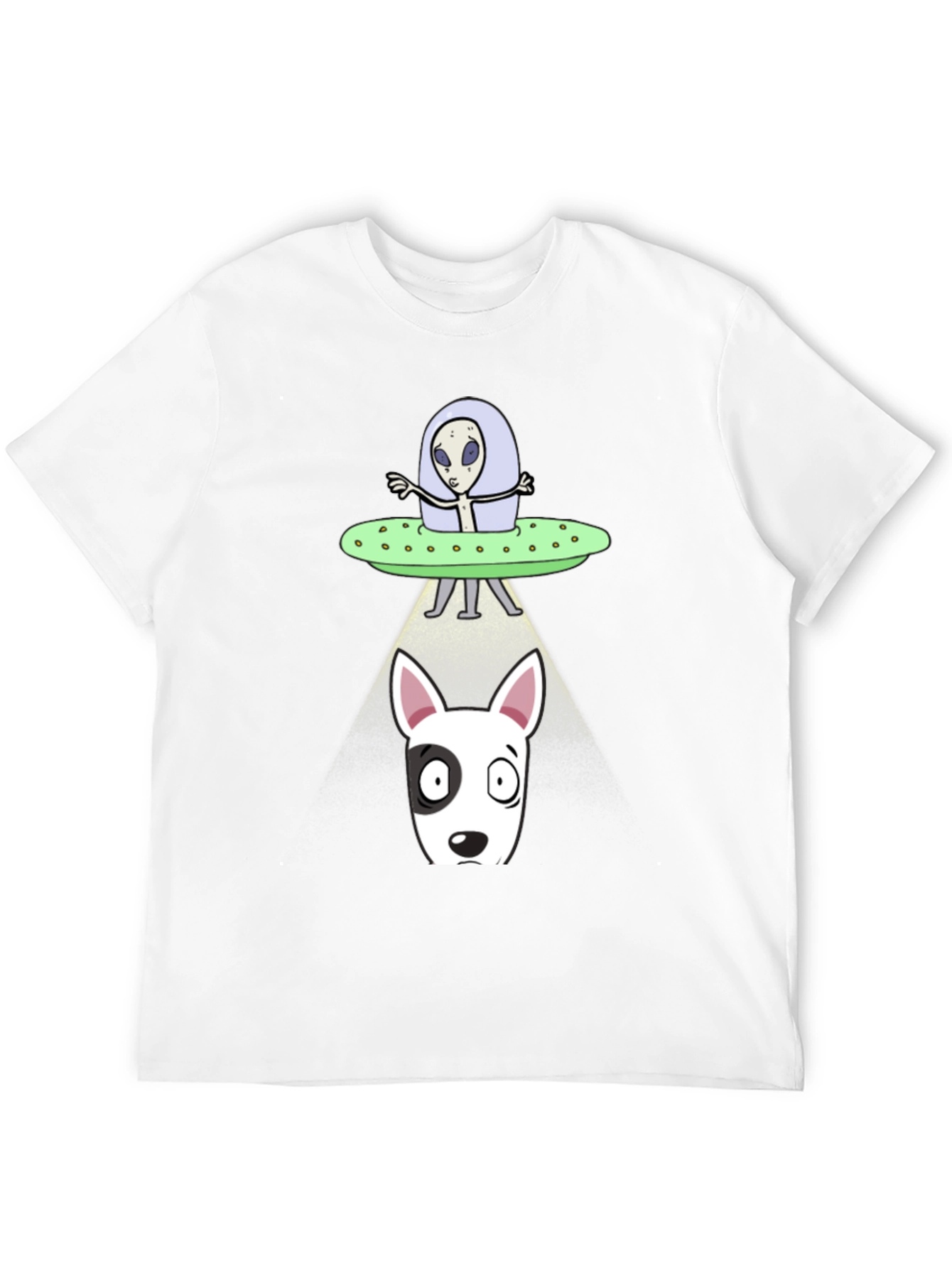 Alien Abduction Dog T-Shirt - UFO Graphic Tee