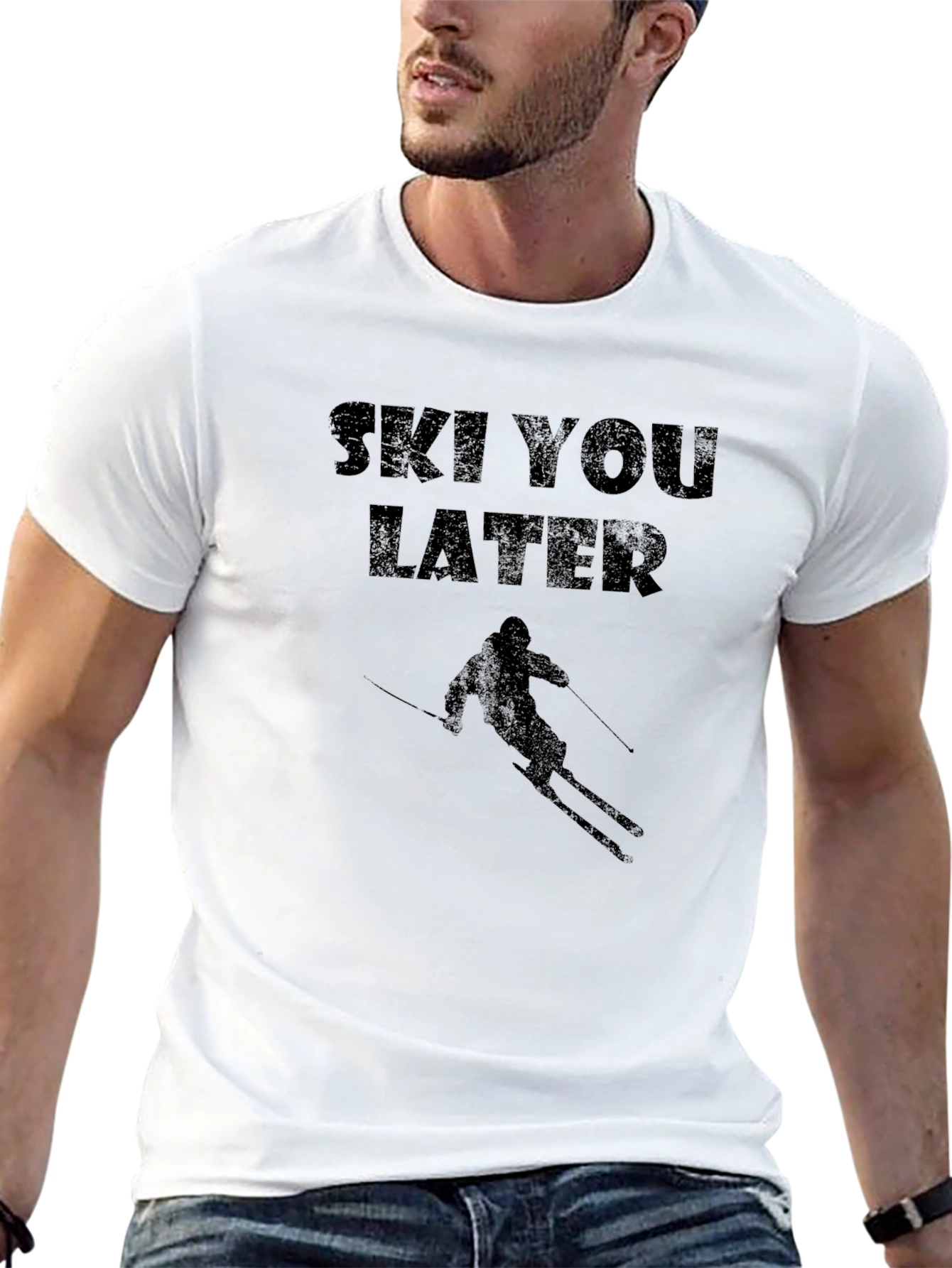 Ski You Later Black Graphic Tee