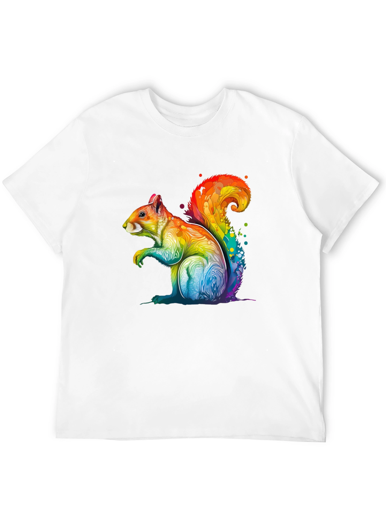 Rainbow Squirrel Graphic T-Shirt