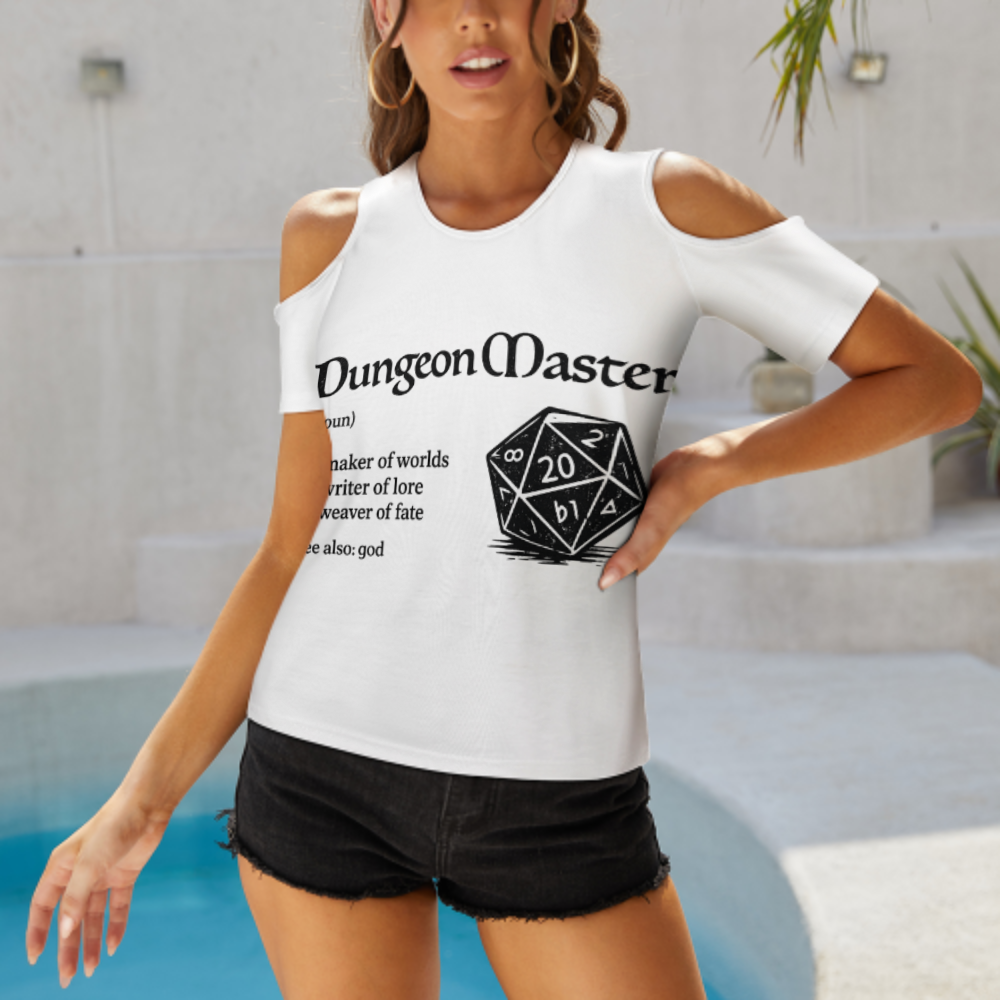 Dungeon Master Graphic T-Shirt – Funny Tabletop RPG Dice Tee for Fantasy Gamers(z176)