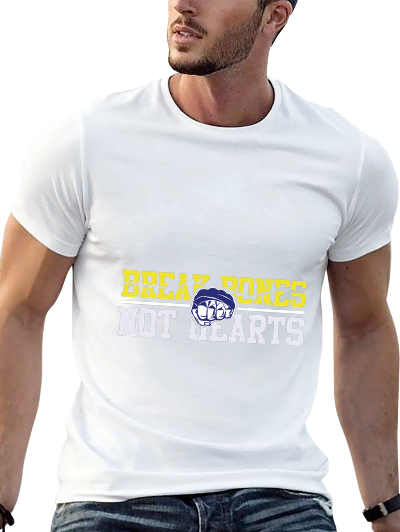 Break Bones Not Hearts Graphic Tee