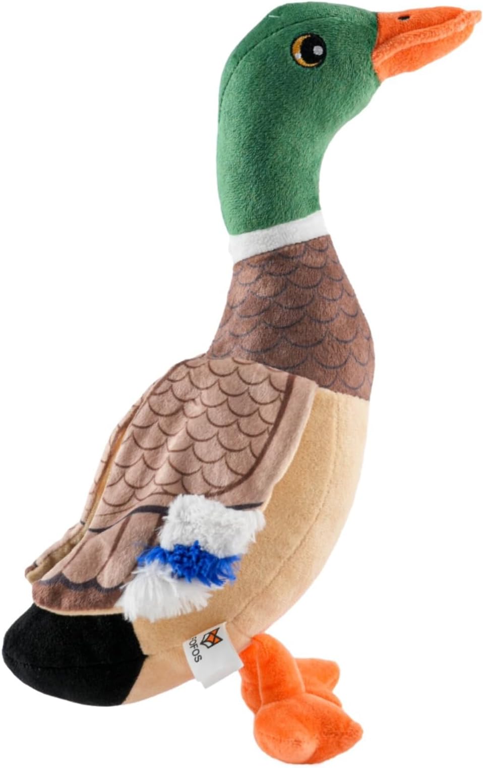 - x Fofos Wild Duck Plush - Soft & Squeaky Toys for Dogs, Dog Toys for Medium Dogs (0-20kgs) - Brown