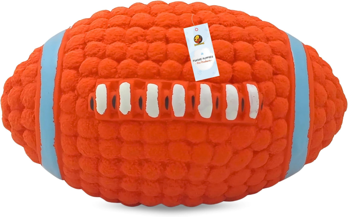 Interactive Latex Squeaky Chew Toy for Small to Medium Dogs (Teeth Rugby - Large) | Durable, Non-Toxic, Soft, Floating, Bouncing Pet Toy I Reduce Separation Anxiety (Design May Vary)