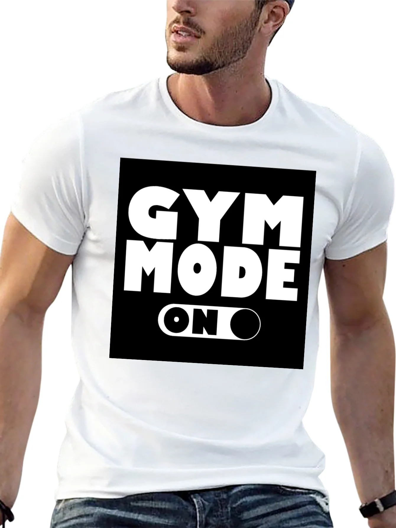 Gym Mode On Black T-Shirt