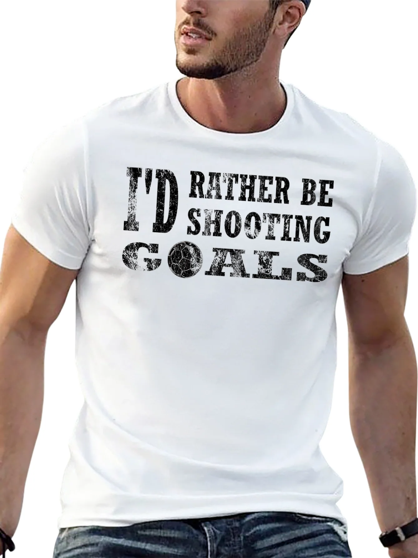 Id Rather Be Shooting Goals Graphic T-Shirt