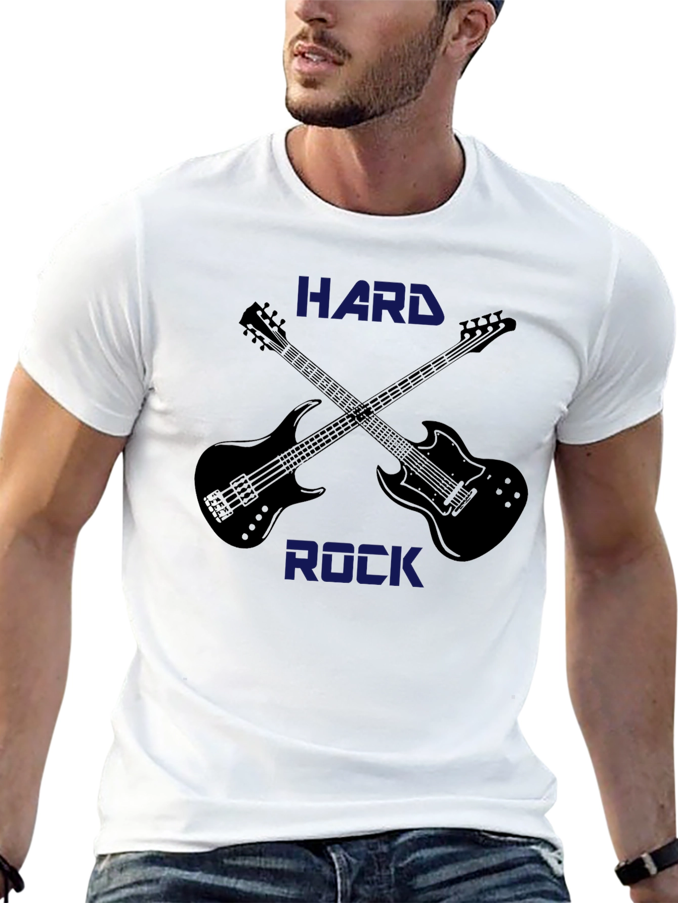 Hard Rock Guitar Graphic T-Shirt