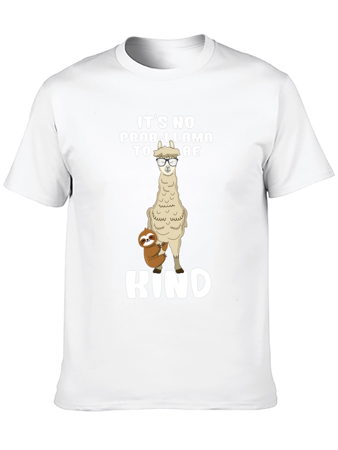 No Prob-Llama To Be Kind Black T-Shirt