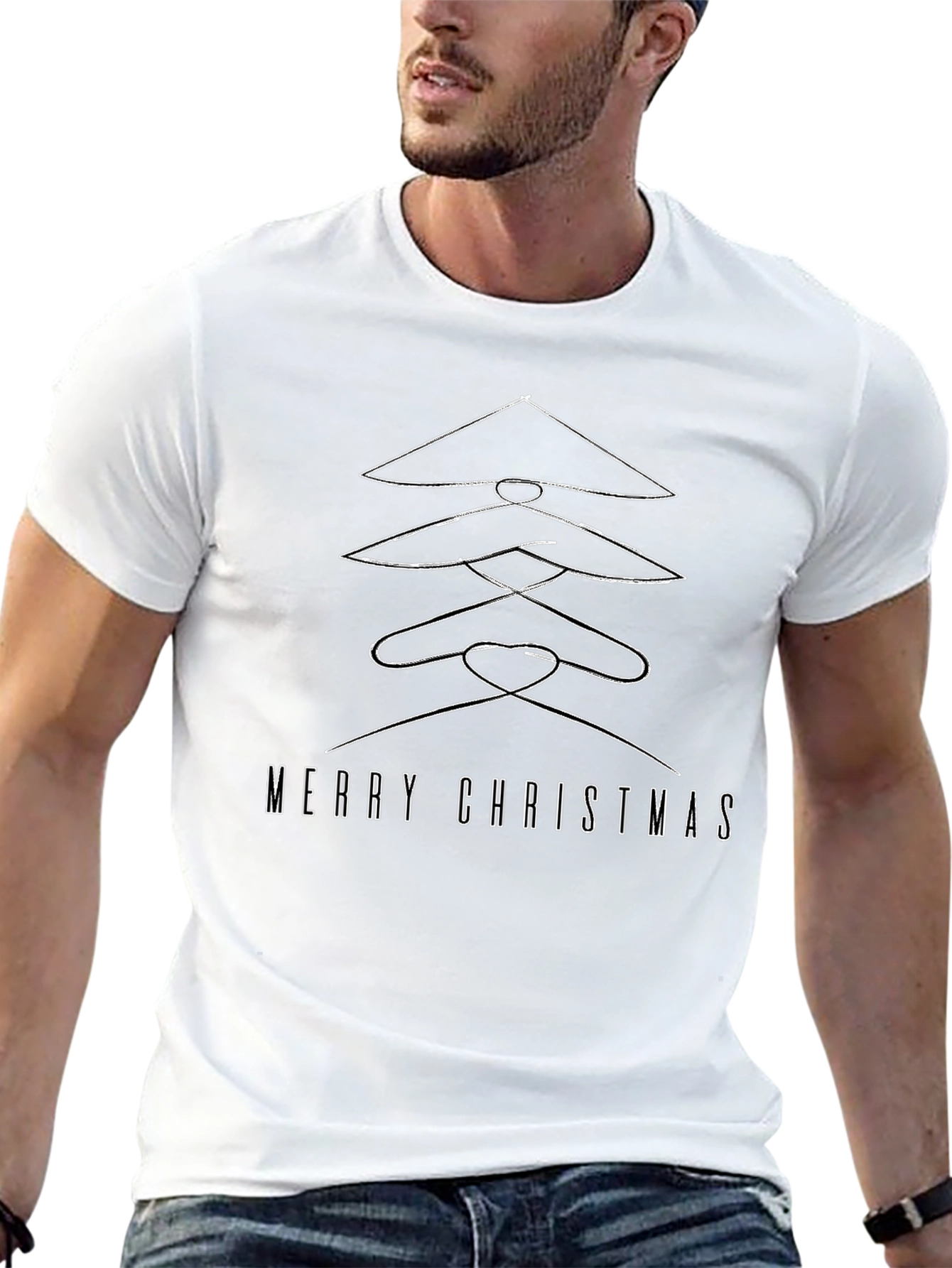 Merry Christmas Hangers Christmas Tree T-Shirt