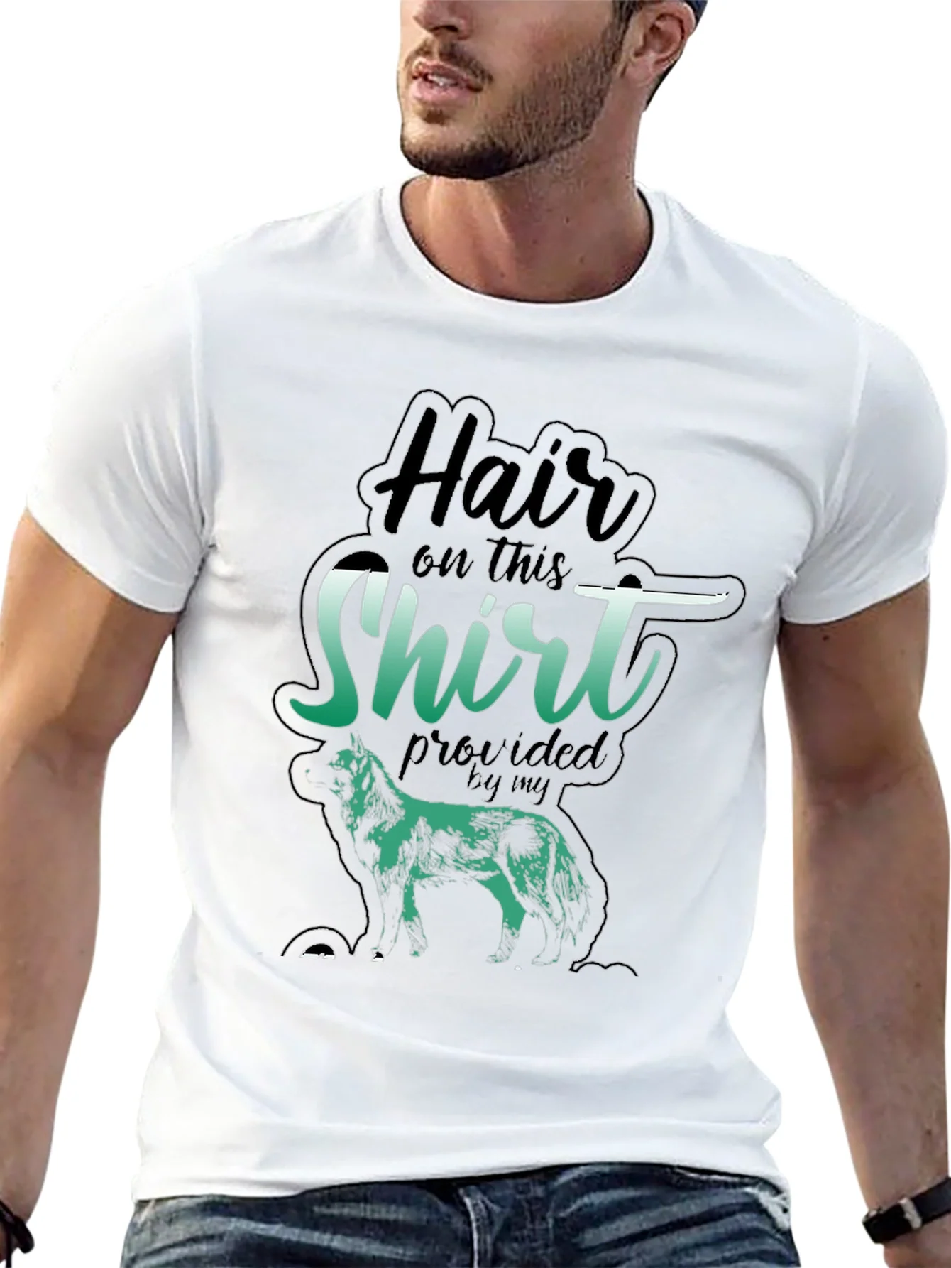 Hair On This Shirt Dog T-Shirt