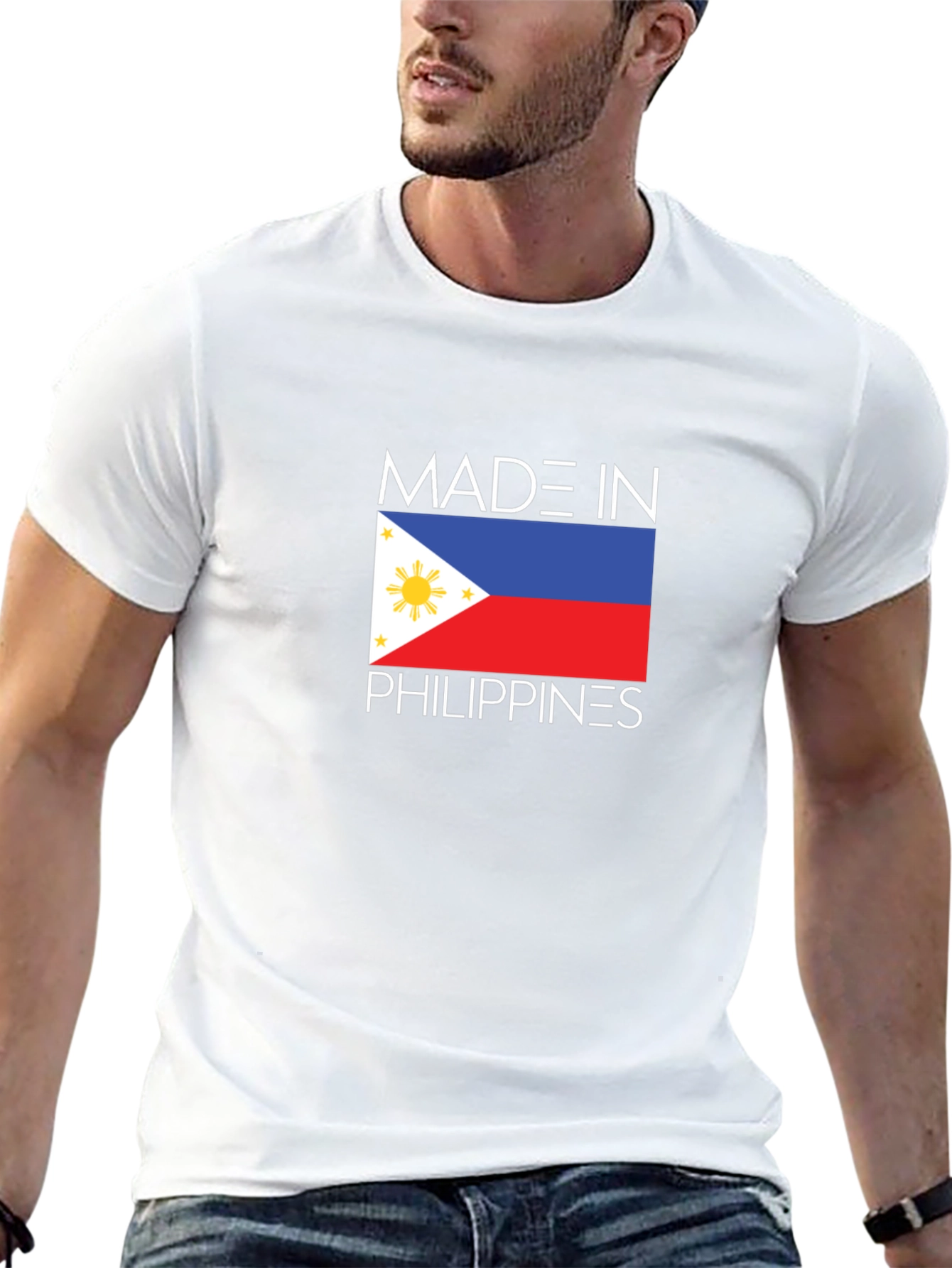Made in Philippines T-Shirt - Black Crew Neck