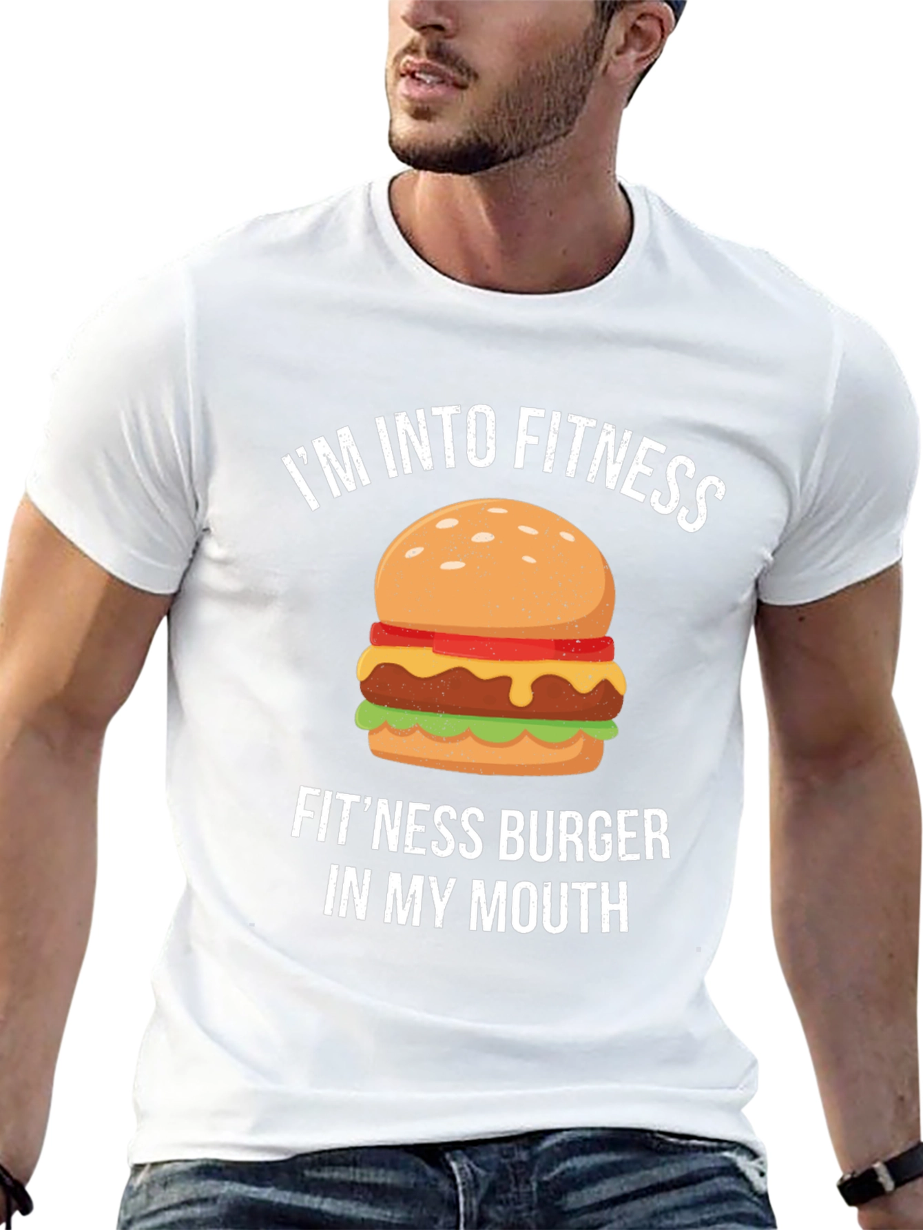 Fitness Burger Graphic T-Shirt