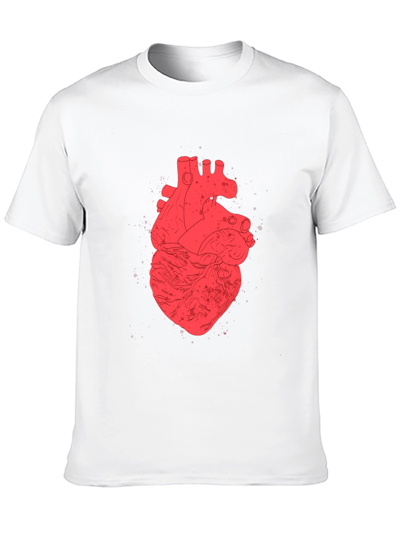 Anatomical Heart Graphic Tee - Black Cotton