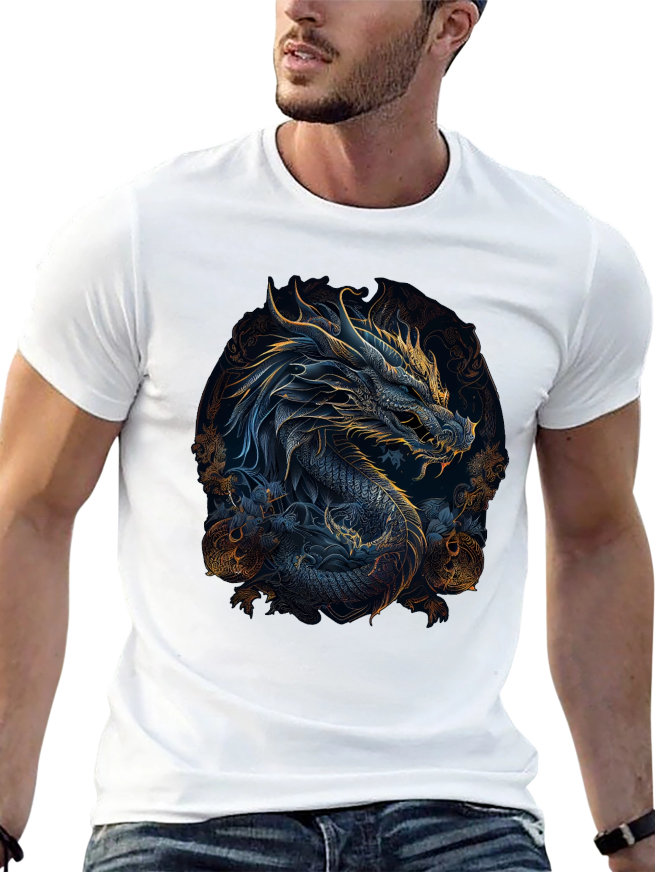 Dragon Graphic Tee - Mythical Beast T-Shirt