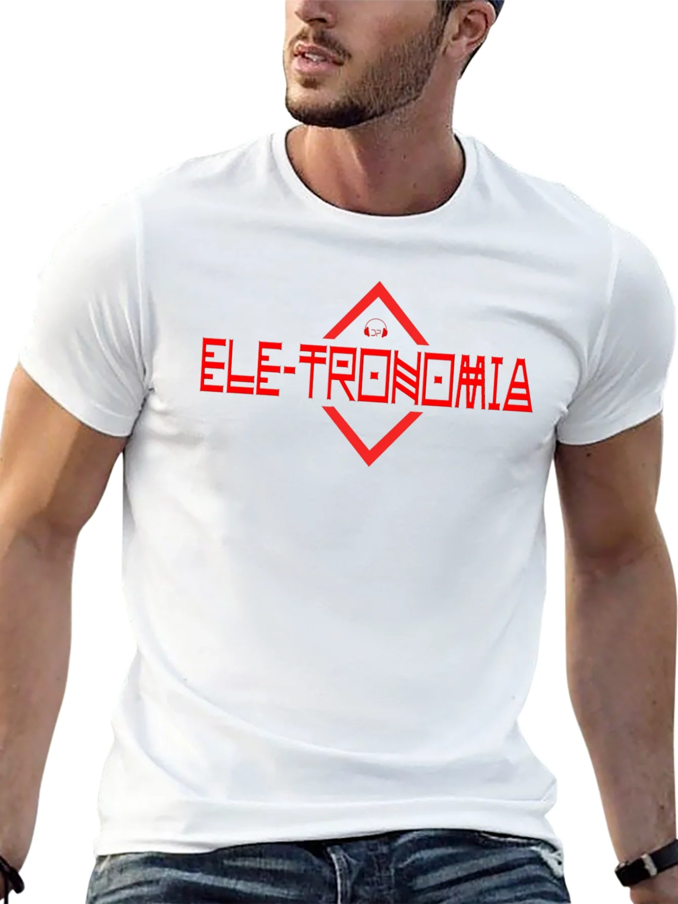 Electronomia Red Graphic Black T-Shirt