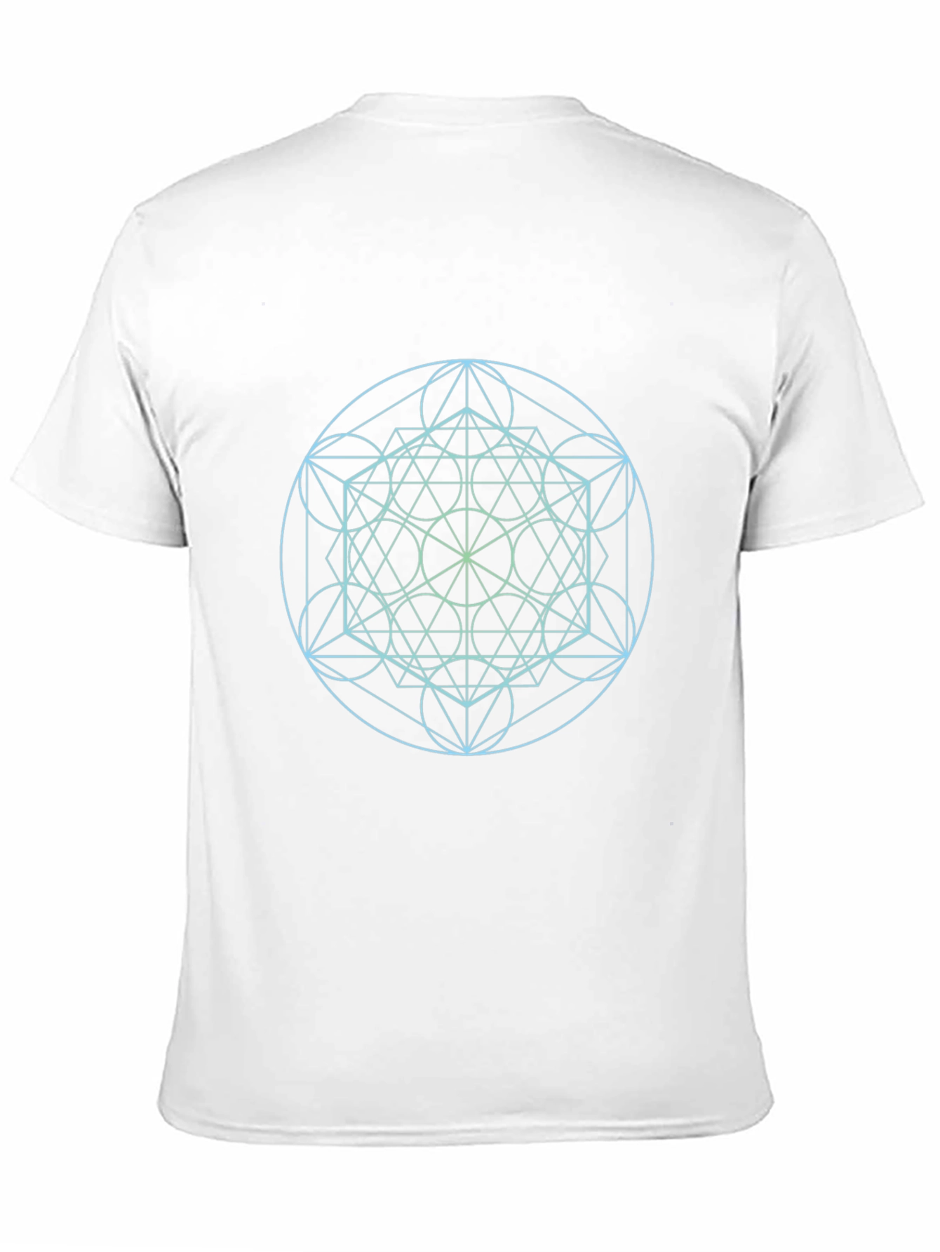 Geometric Print Black T-Shirt