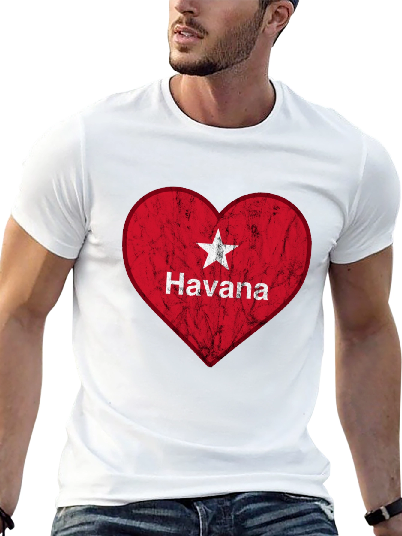 Havana Cuba Heart Flag T-Shirt - Patriotic Cuban Pride