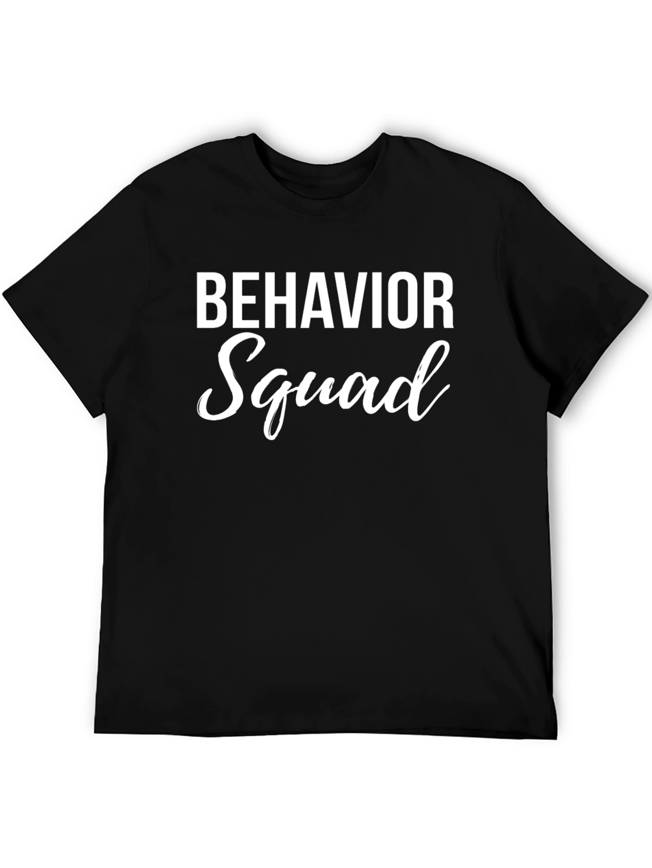 Behavior Squad Graphic Tee - Black Cotton T-Shirt