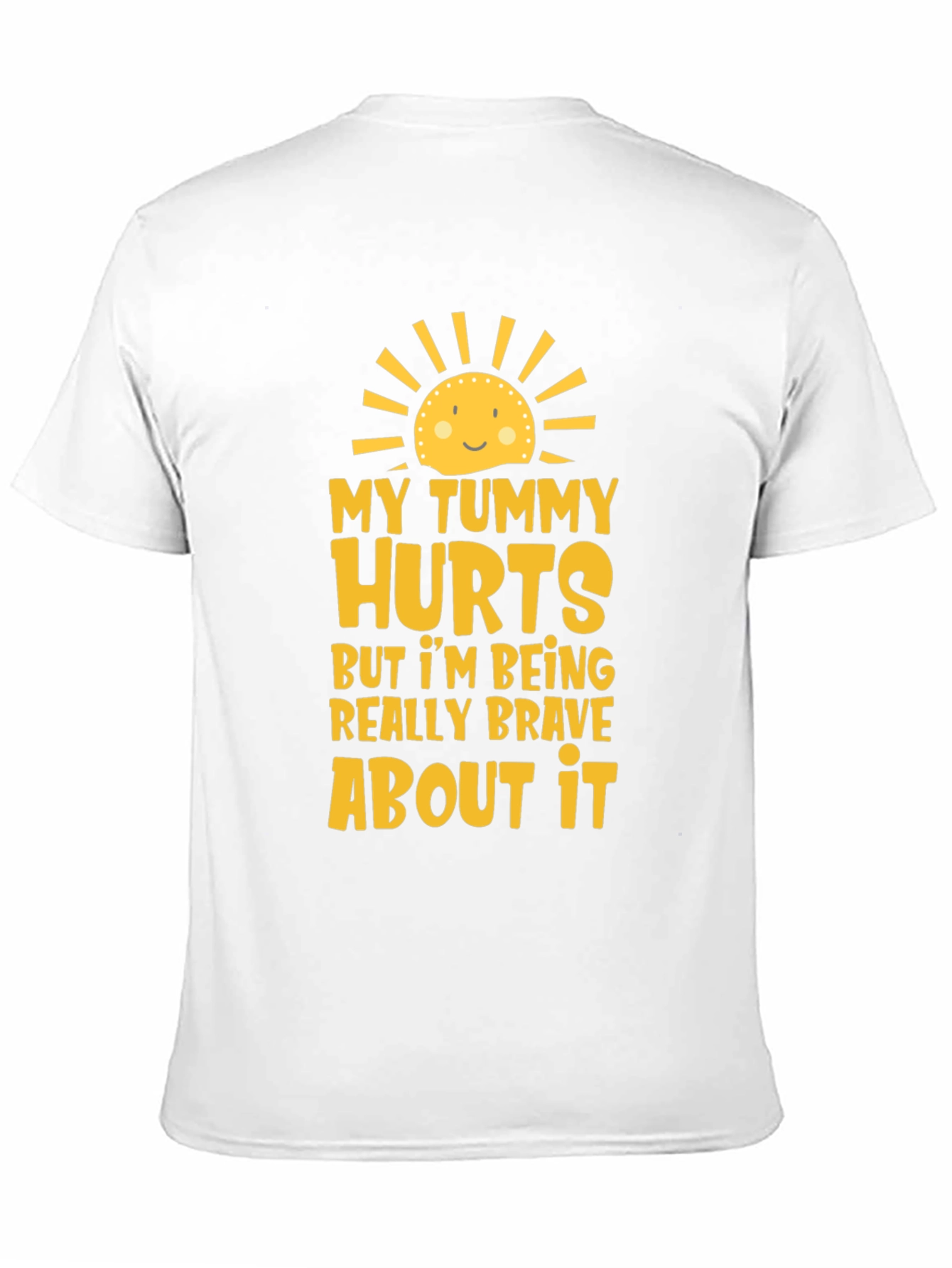 Funny Tummy Hurts Brave Graphic Tee