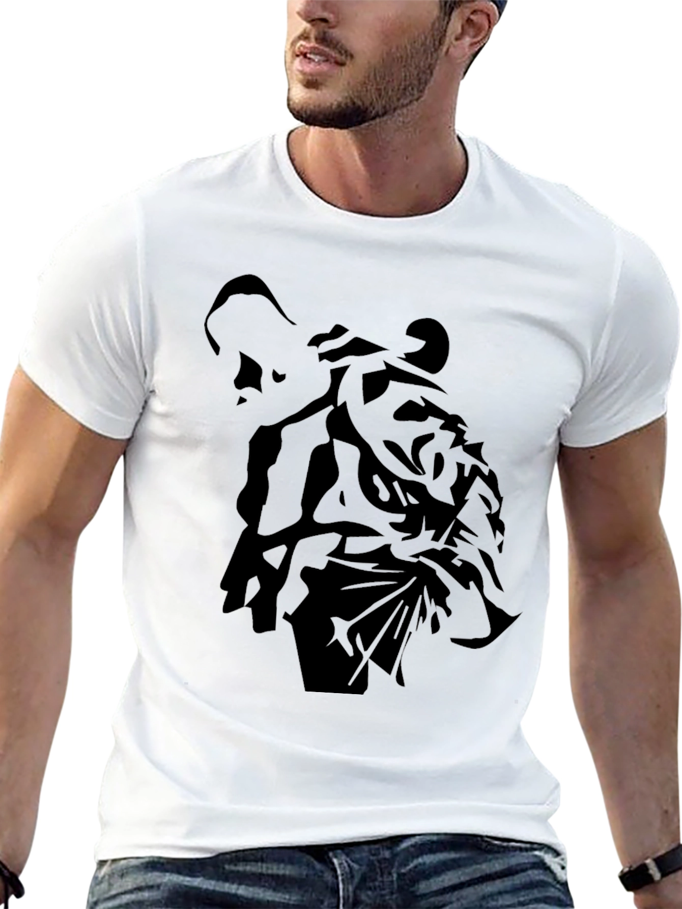 Graphic Print Black T-Shirt - Stylish Casual Wear