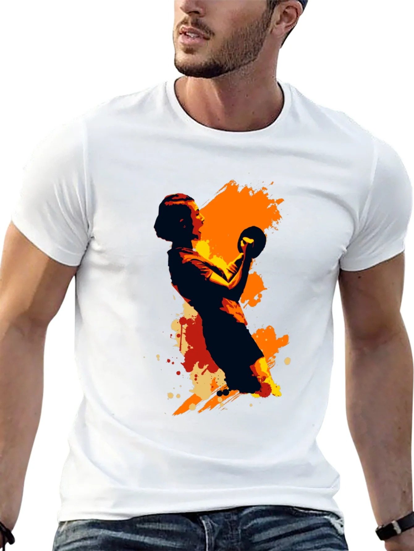 Handball Graphic Tee - Black Unisex T-Shirt