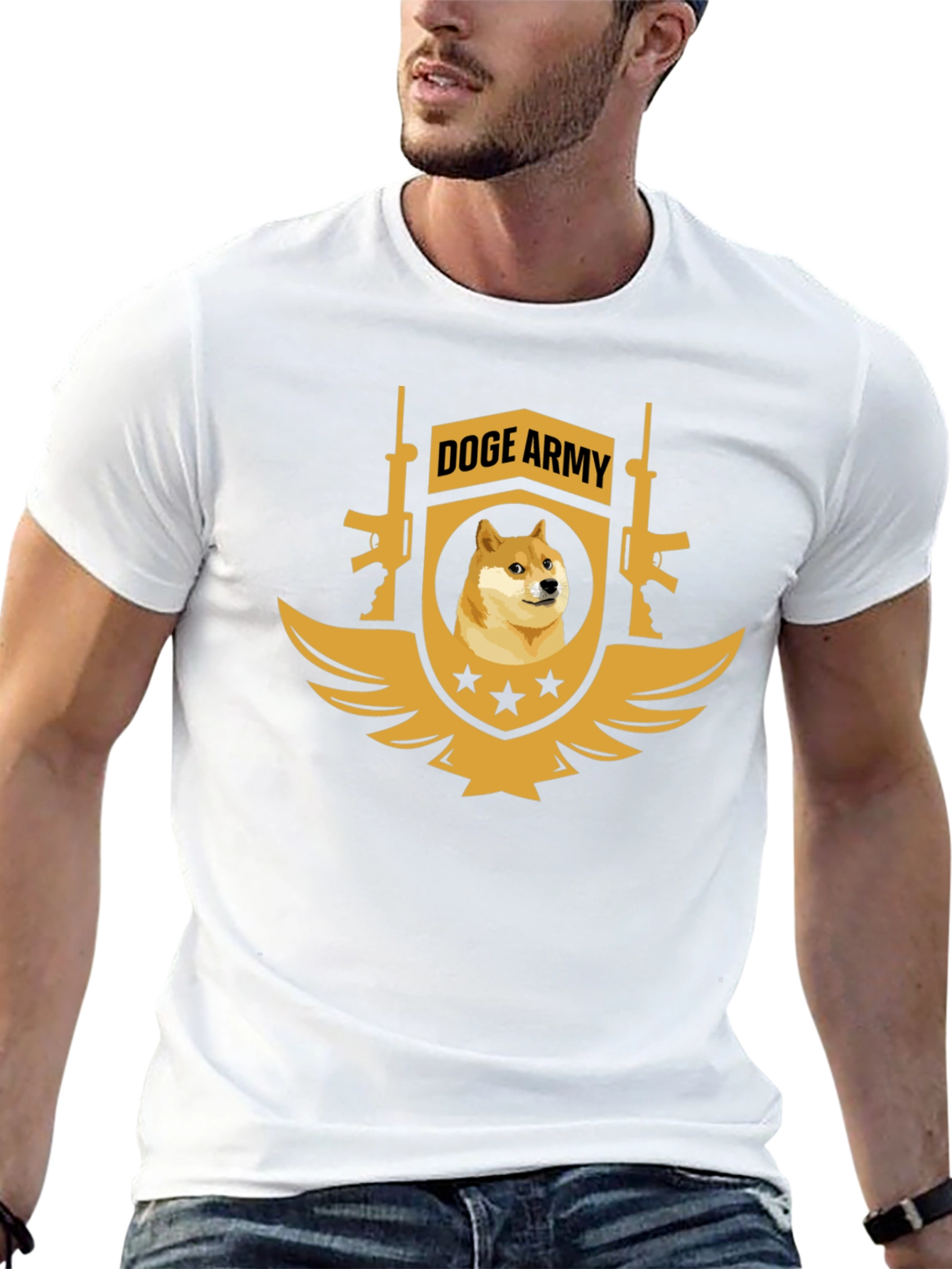 Doge Army Black T-Shirt - Meme Apparel