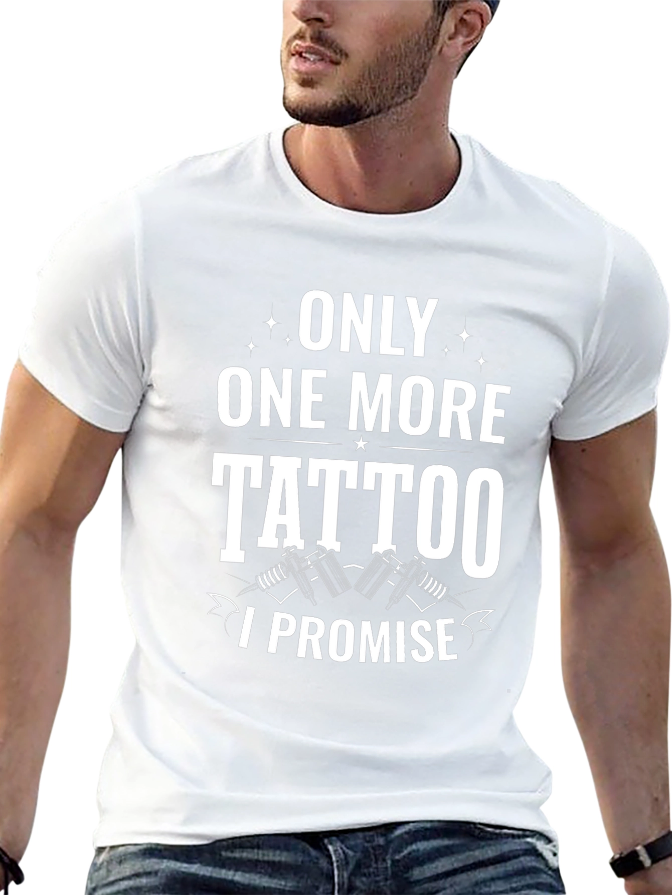 Only One More Tattoo I Promise Black Tee