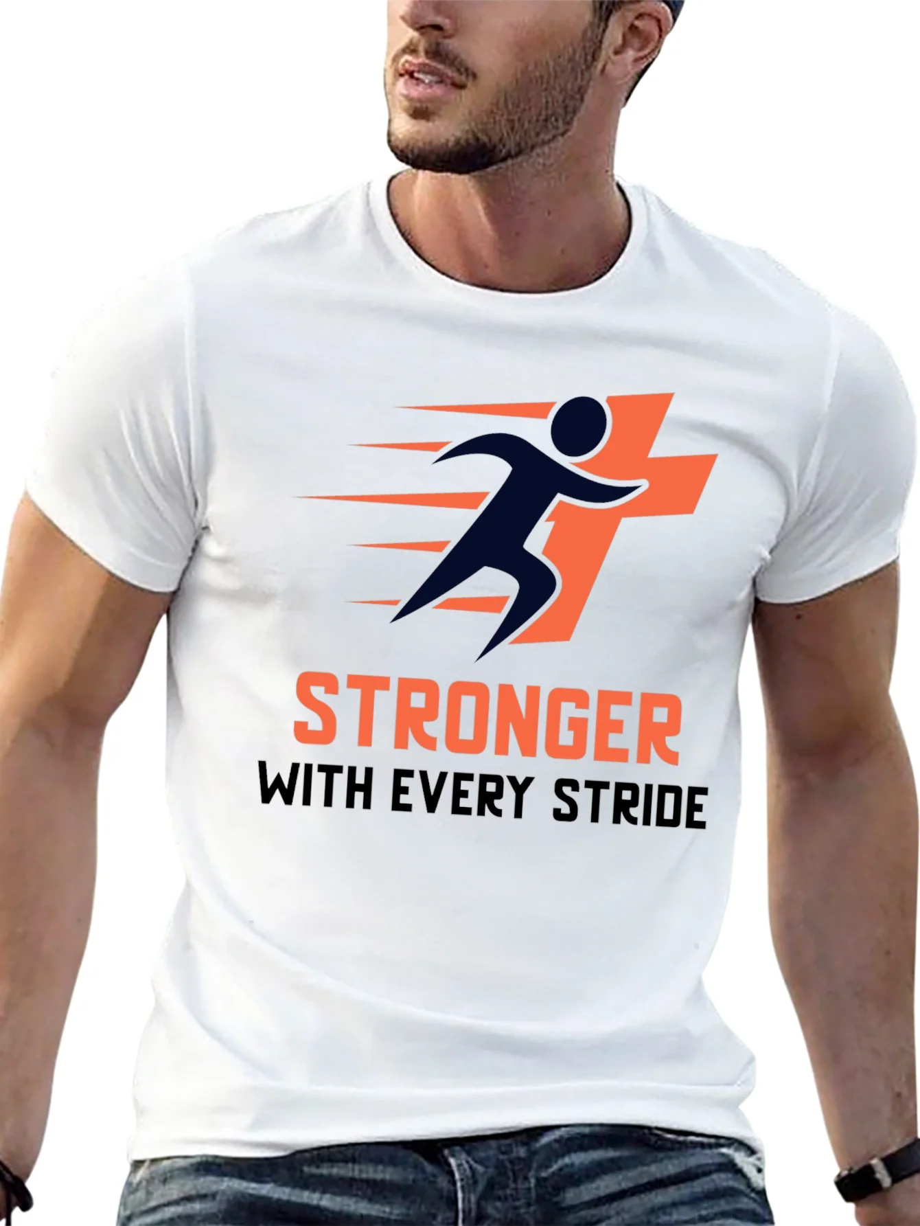 Stronger With Every Stride Graphic Tee