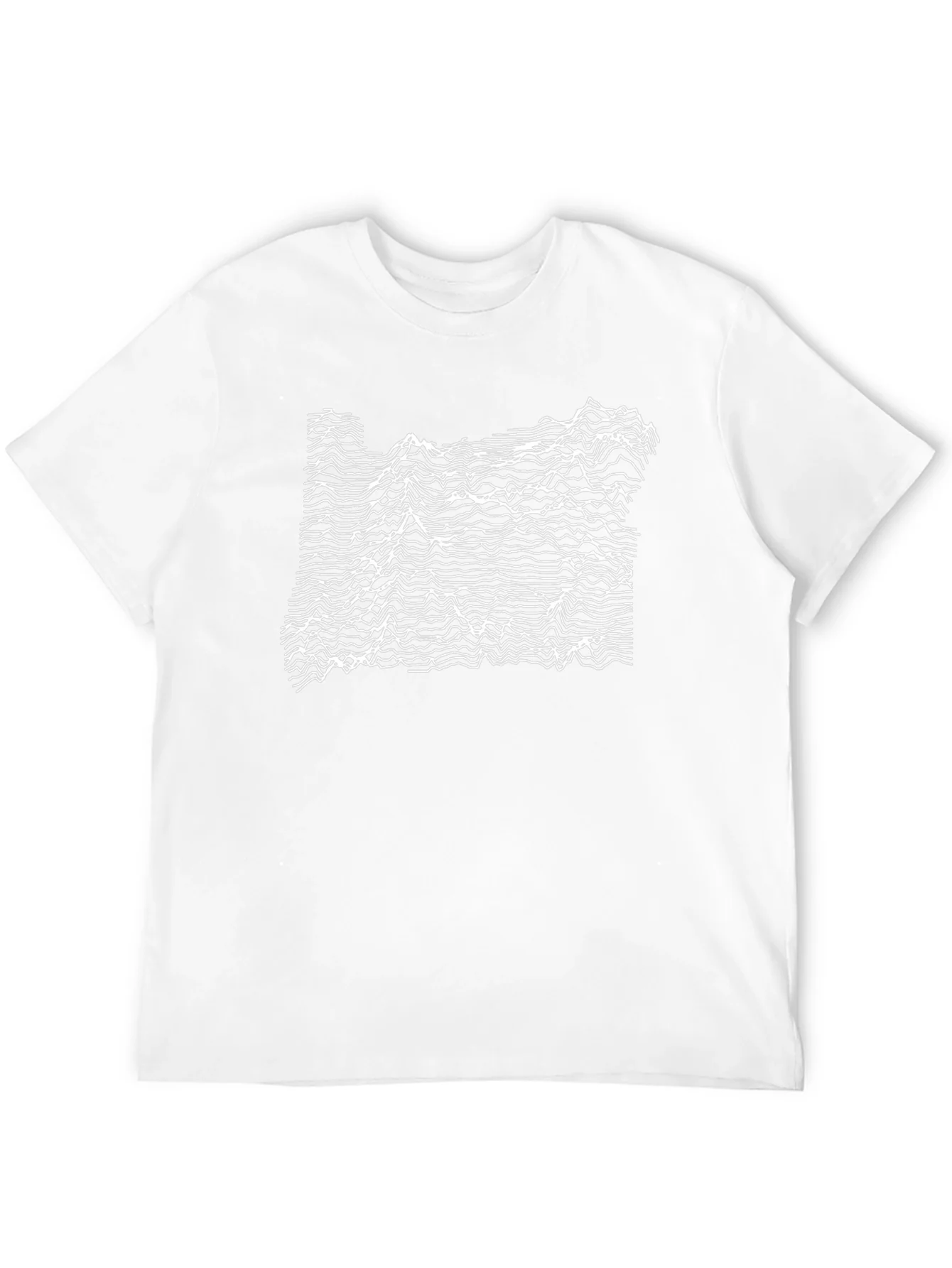 Oregon Topographic T-Shirt - Black Graphic Tee