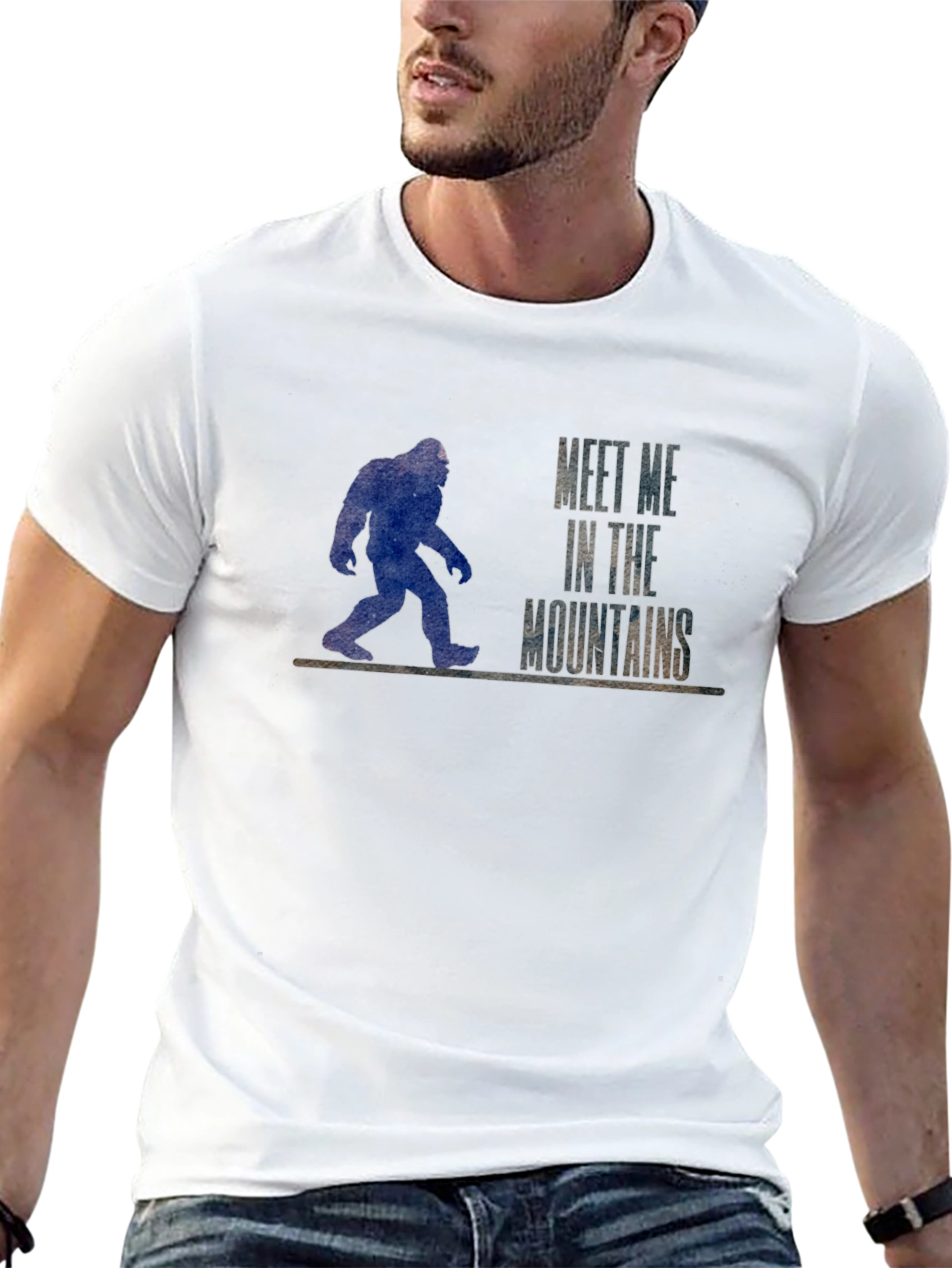 Meet Me In The Mountains Bigfoot T-Shirt