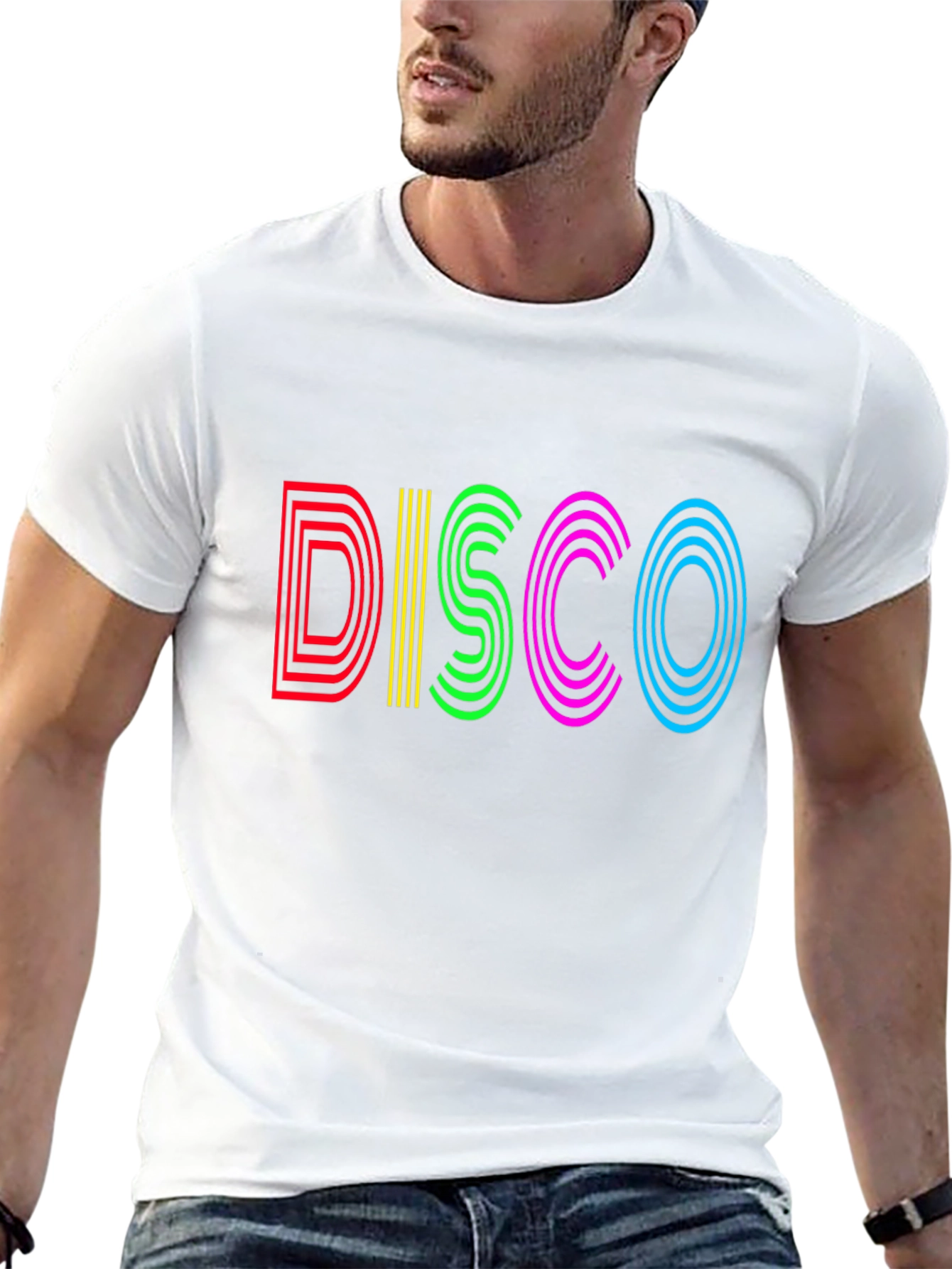 Retro Disco Graphic Tee - Black