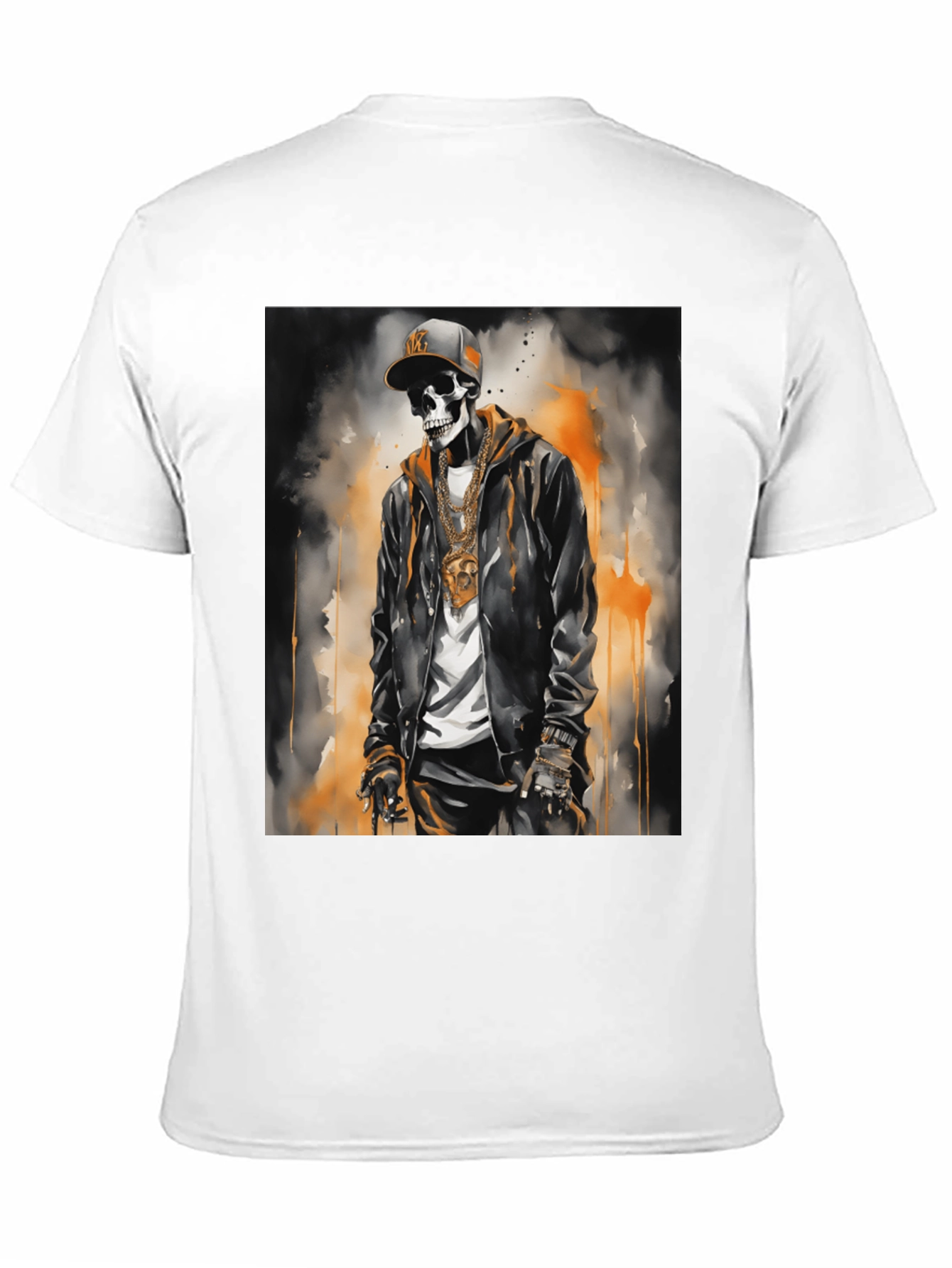 Skull Rapper Graphic T-Shirt - Cool Style