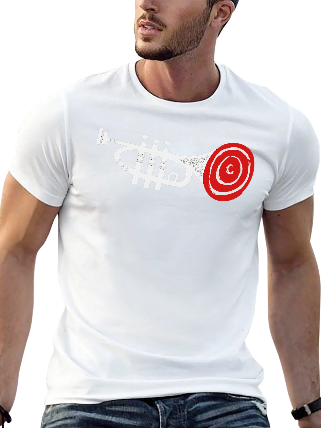Trumpet Graphic T-Shirt - Cool Music Lover Tee