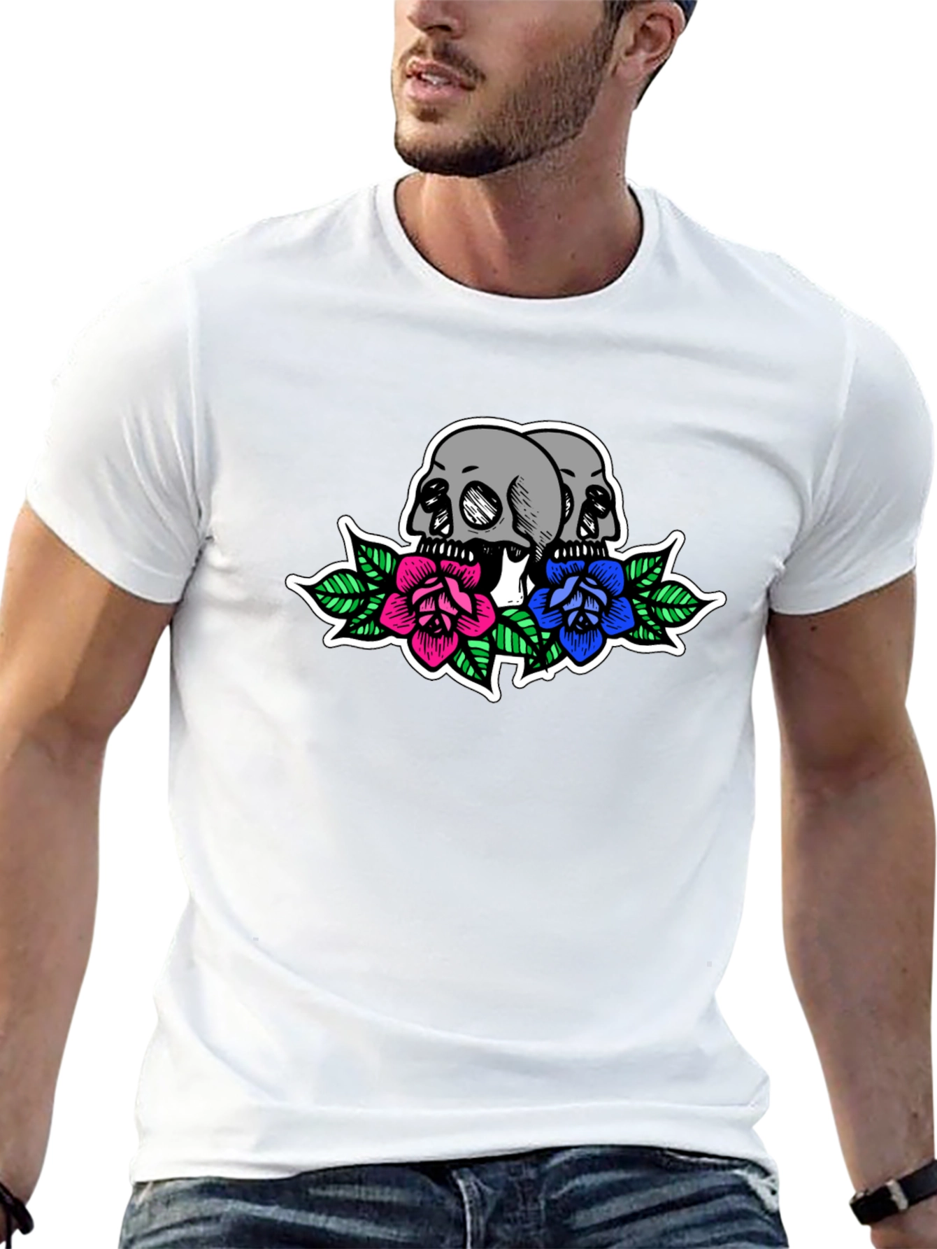 Skulls & Roses Graphic Tee