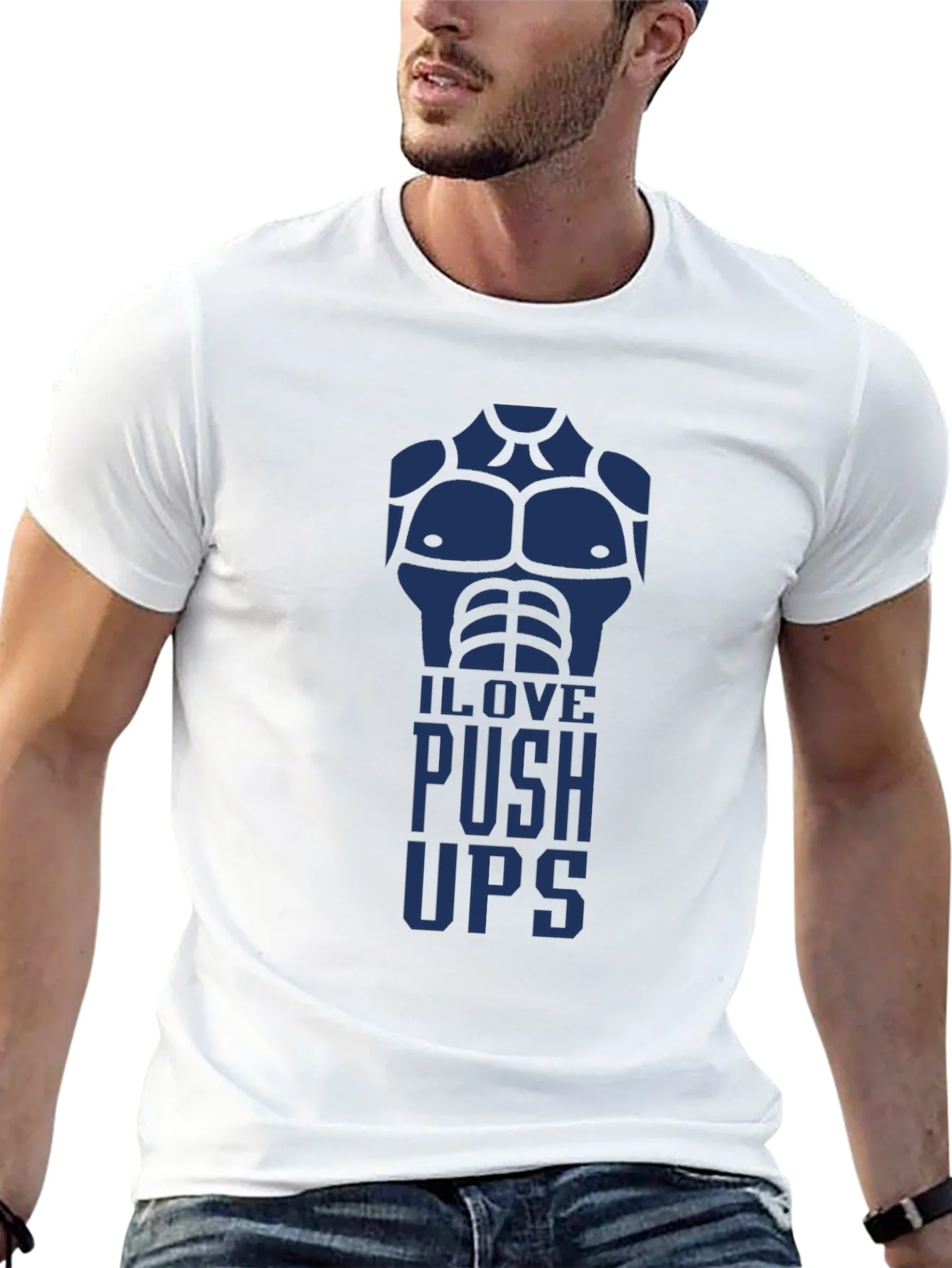 I Love Push Ups Graphic T-Shirt
