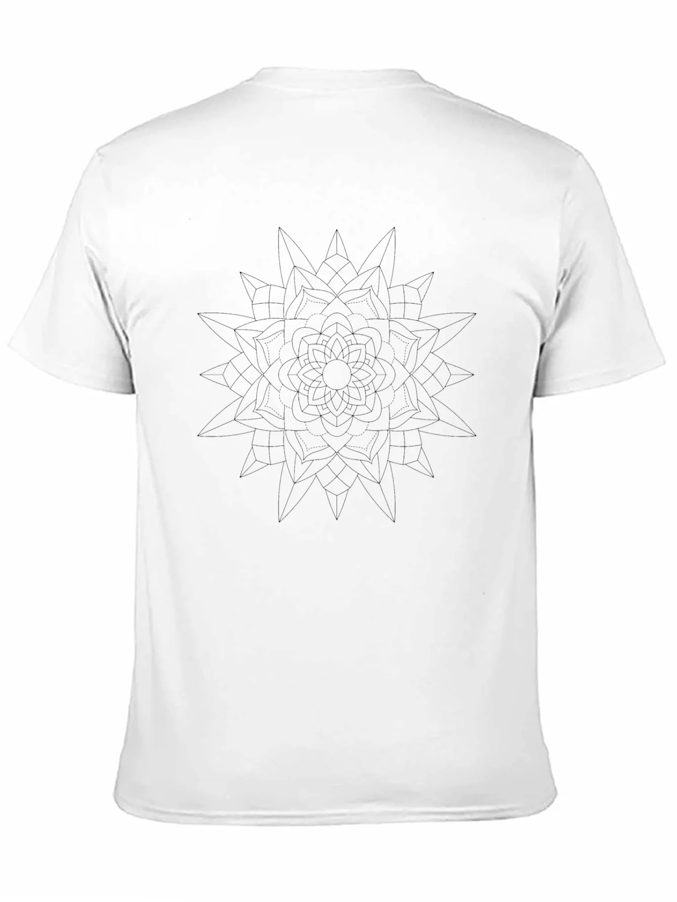 Black Mandala Graphic Tee - Mens Casual Style