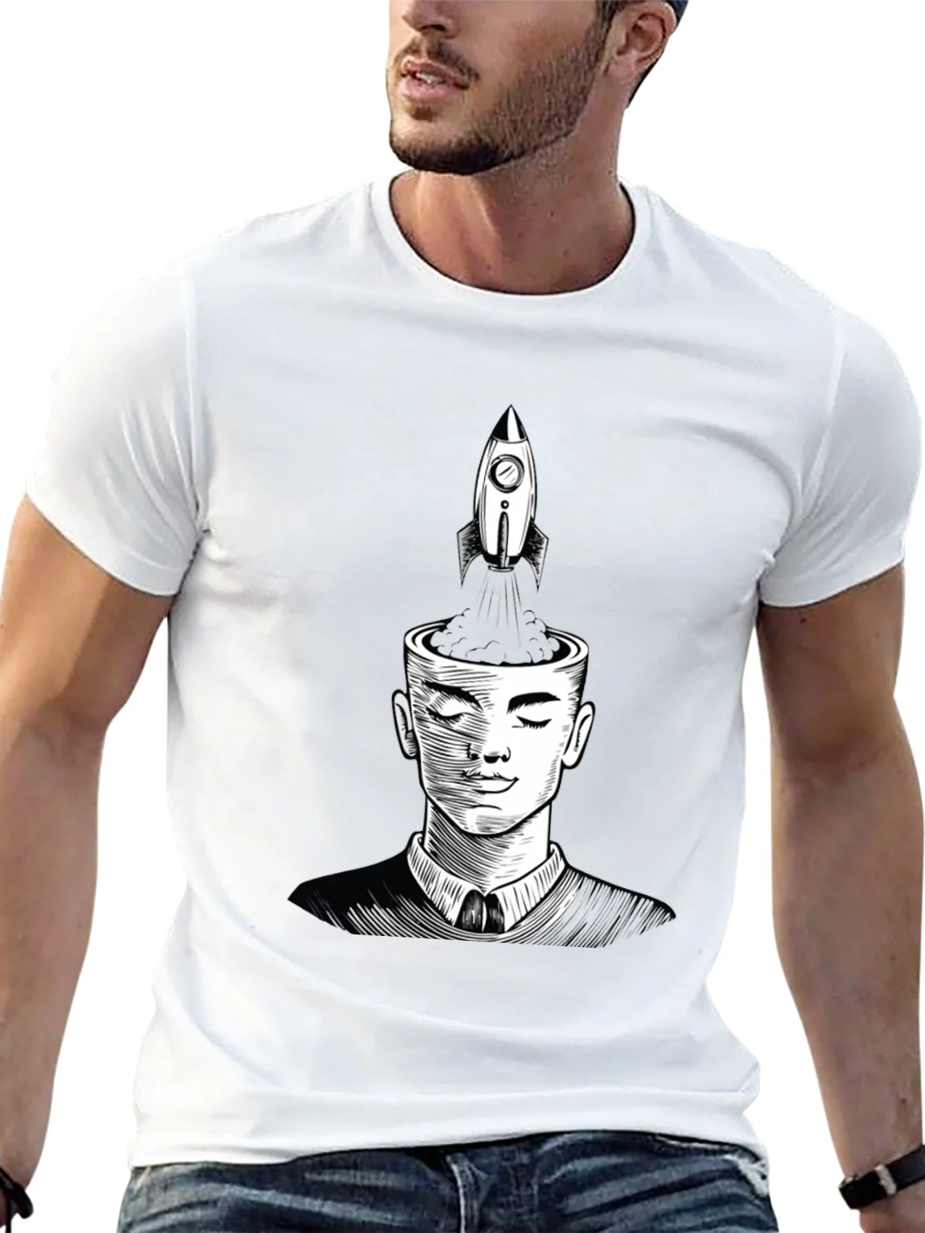 Rocket Mind T-Shirt - Creative Thinking Design